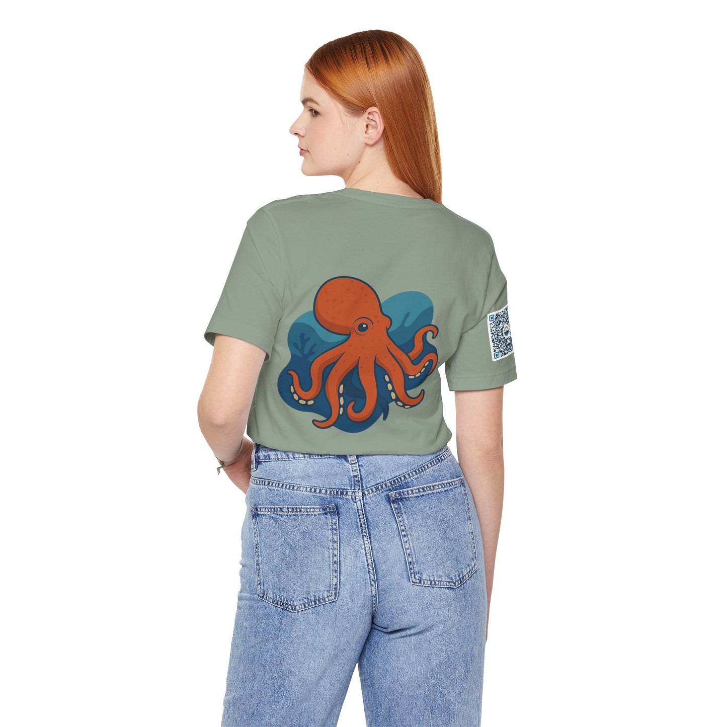 Ocean Vibes Unisex Jersey Tee with Octopus Design