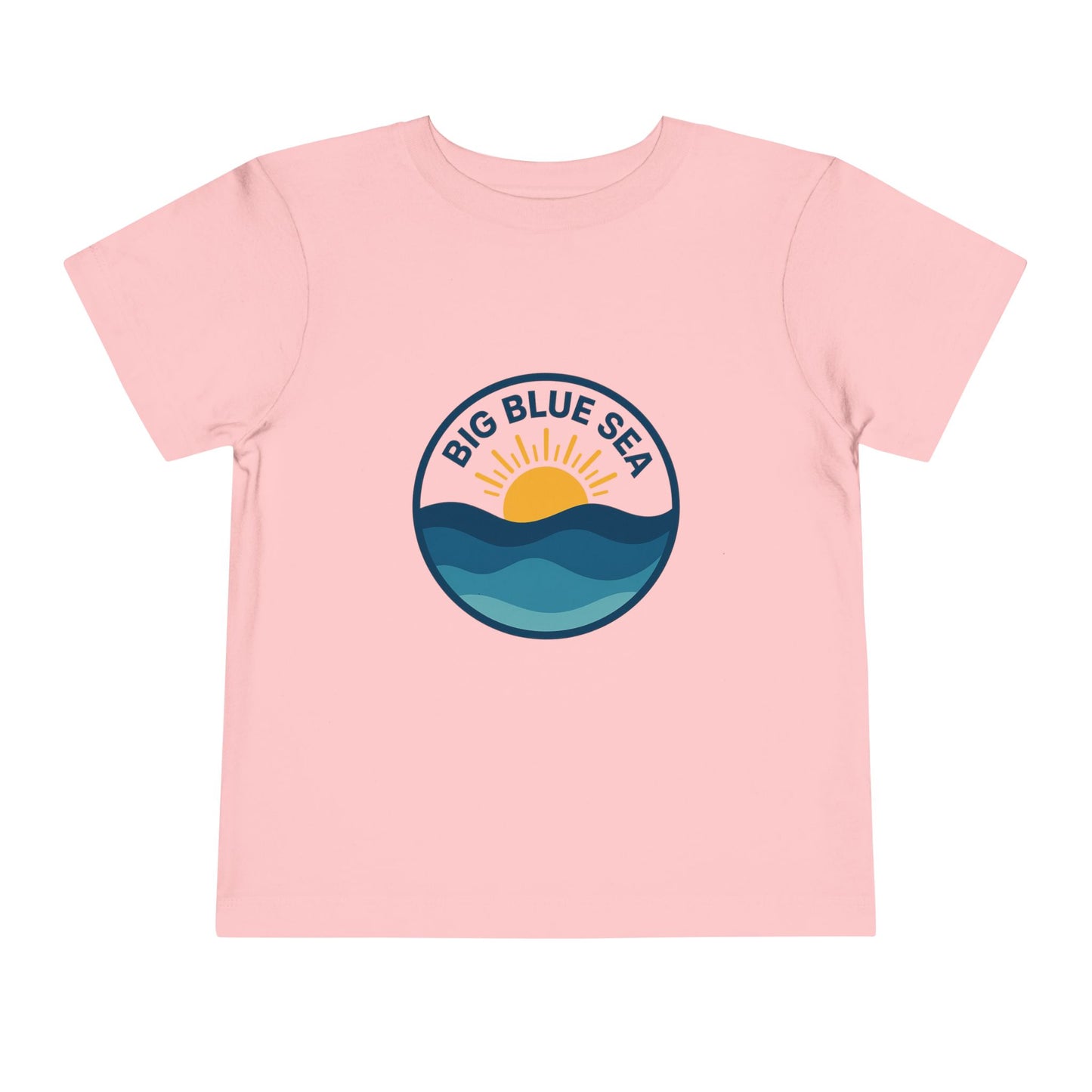 Big Blue Sea Toddler Tee - Cute Short Sleeve Shirt for Ocean Lovers