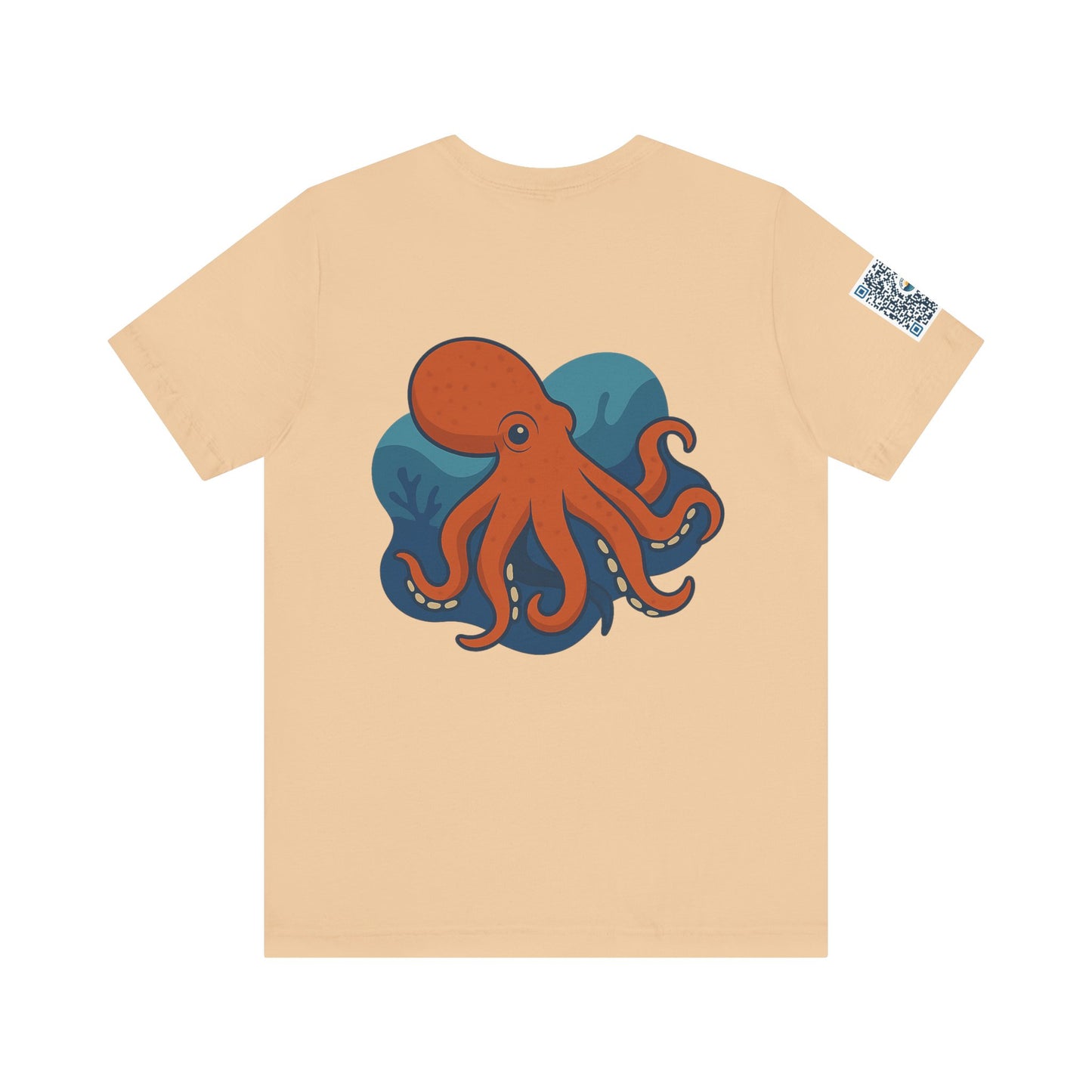 Ocean Vibes Unisex Jersey Tee with Octopus Design