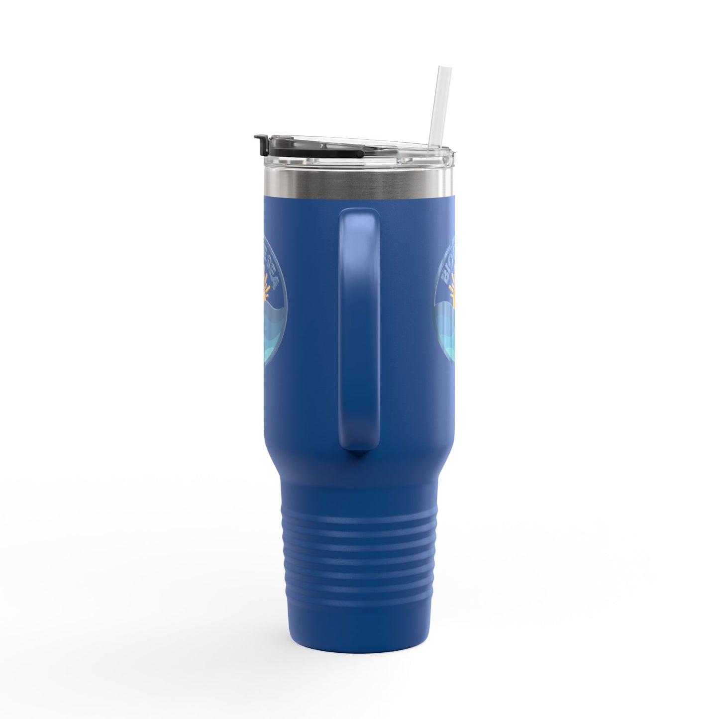 Big Blue Sea Insulated Travel Mug - 40oz Adventure Companion for Beach Lovers