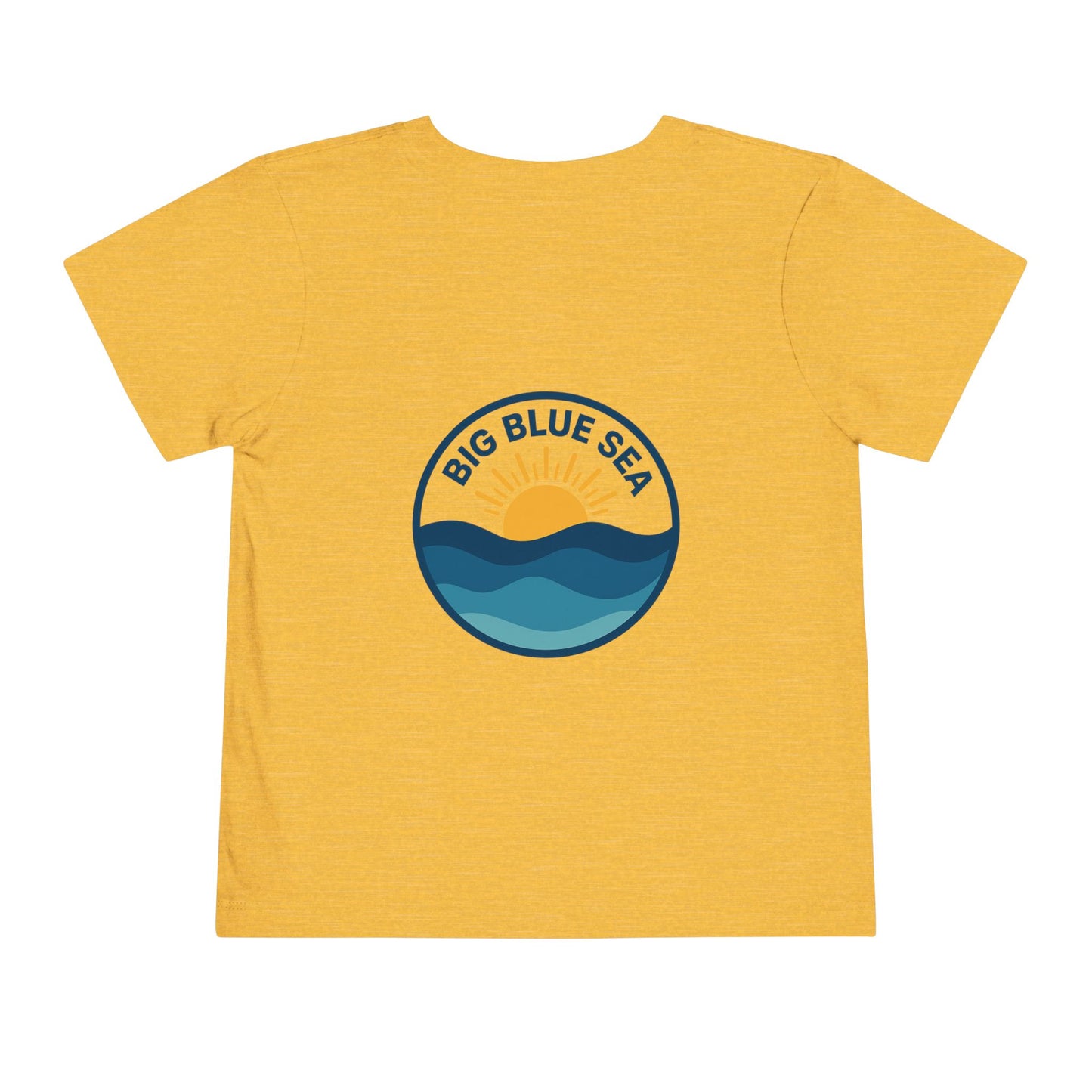Big Blue Sea Toddler Tee - Cute Short Sleeve Shirt for Ocean Lovers