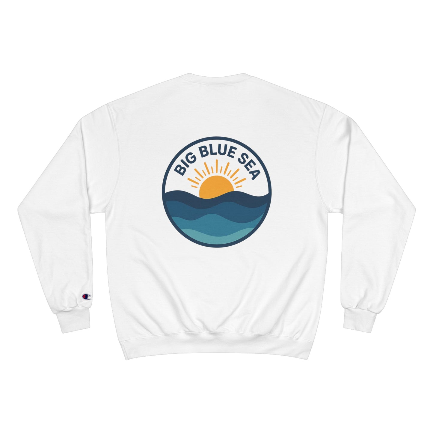 Big Blue Sea Champion Sweatshirt - Coastal Vibes for Beach Lovers