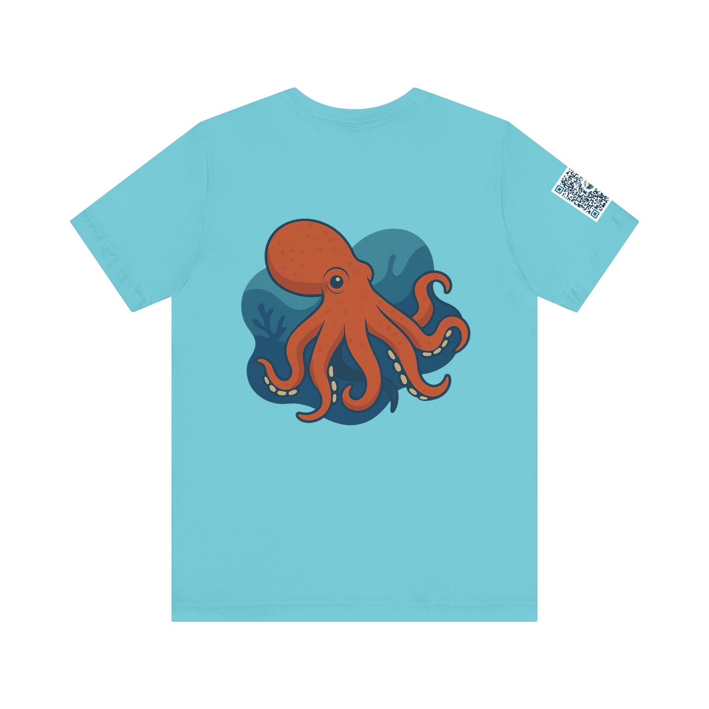 Ocean Vibes Unisex Jersey Tee with Octopus Design
