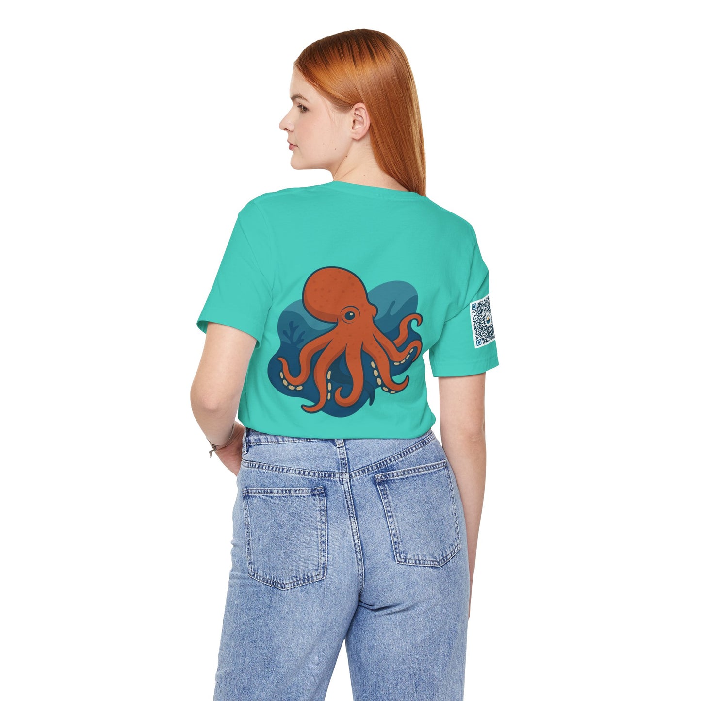 Ocean Vibes Unisex Jersey Tee with Octopus Design