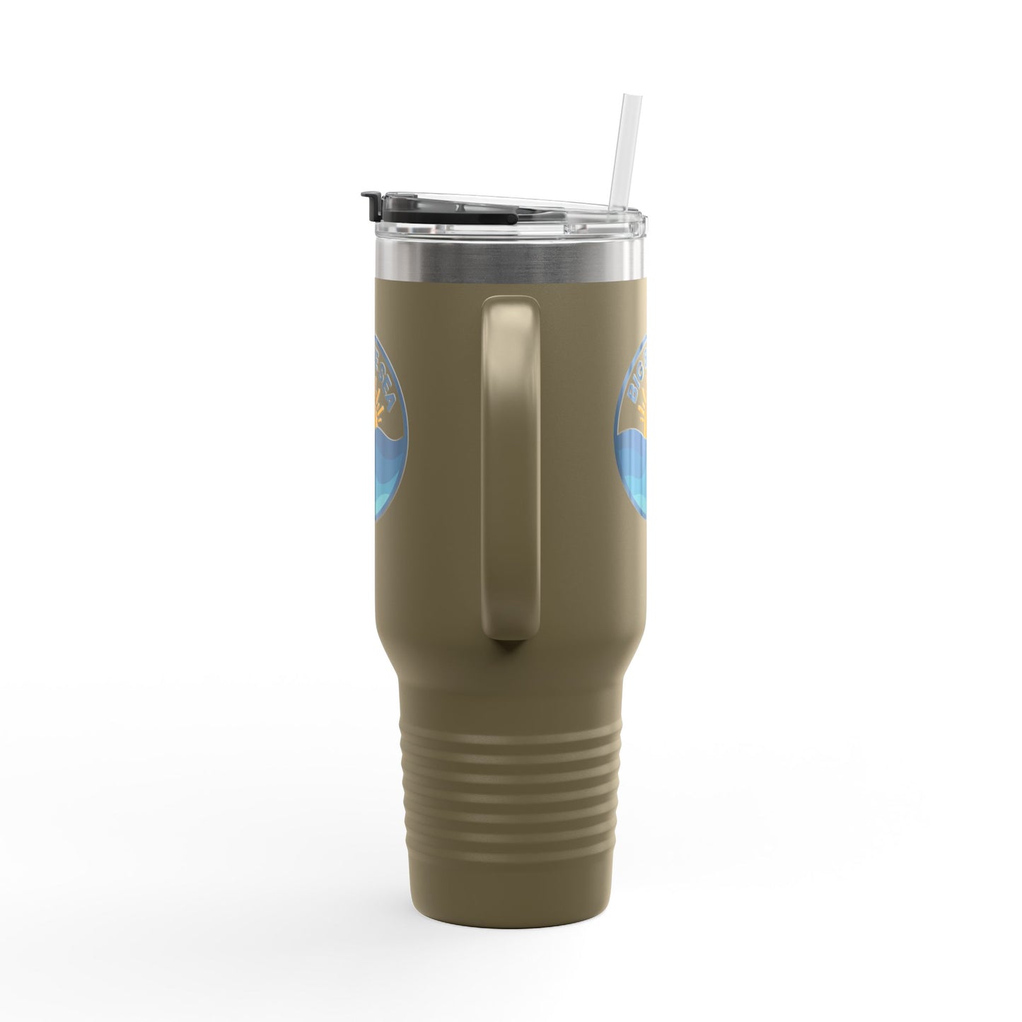 Big Blue Sea Insulated Travel Mug - 40oz Adventure Companion for Beach Lovers