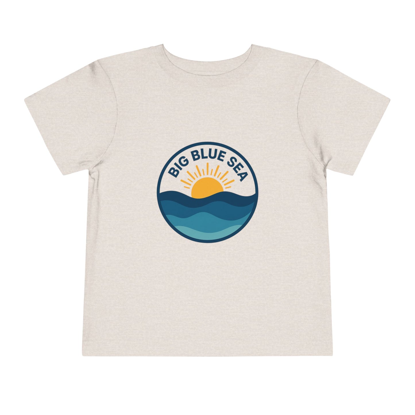 Big Blue Sea Toddler Tee - Cute Short Sleeve Shirt for Ocean Lovers
