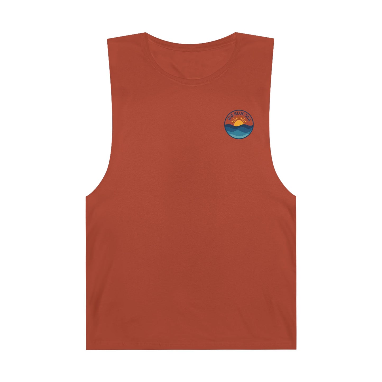 Unisex Big Blue Sea Tank - Relaxed Summer Vibe for Beach Lovers