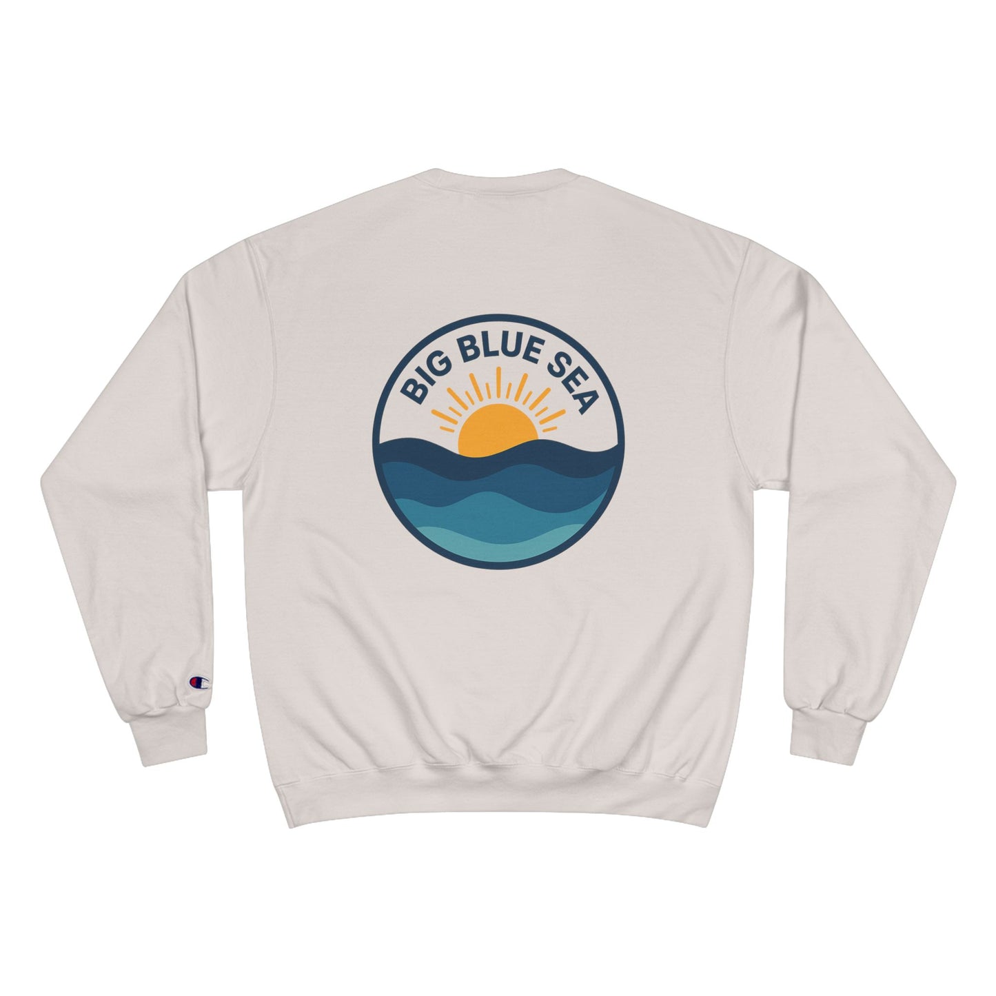 Big Blue Sea Champion Sweatshirt - Coastal Vibes for Beach Lovers