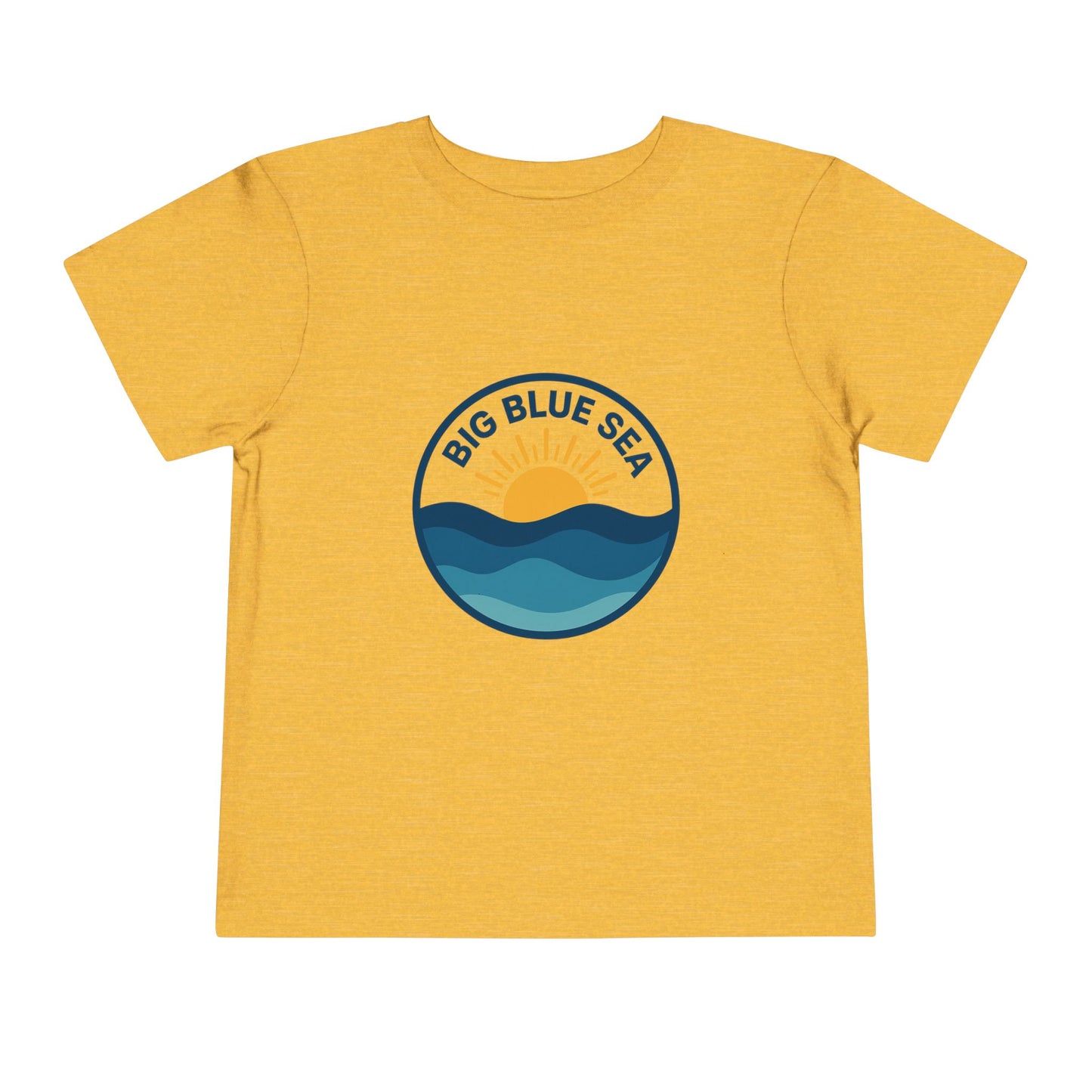 Big Blue Sea Toddler Tee - Cute Short Sleeve Shirt for Ocean Lovers