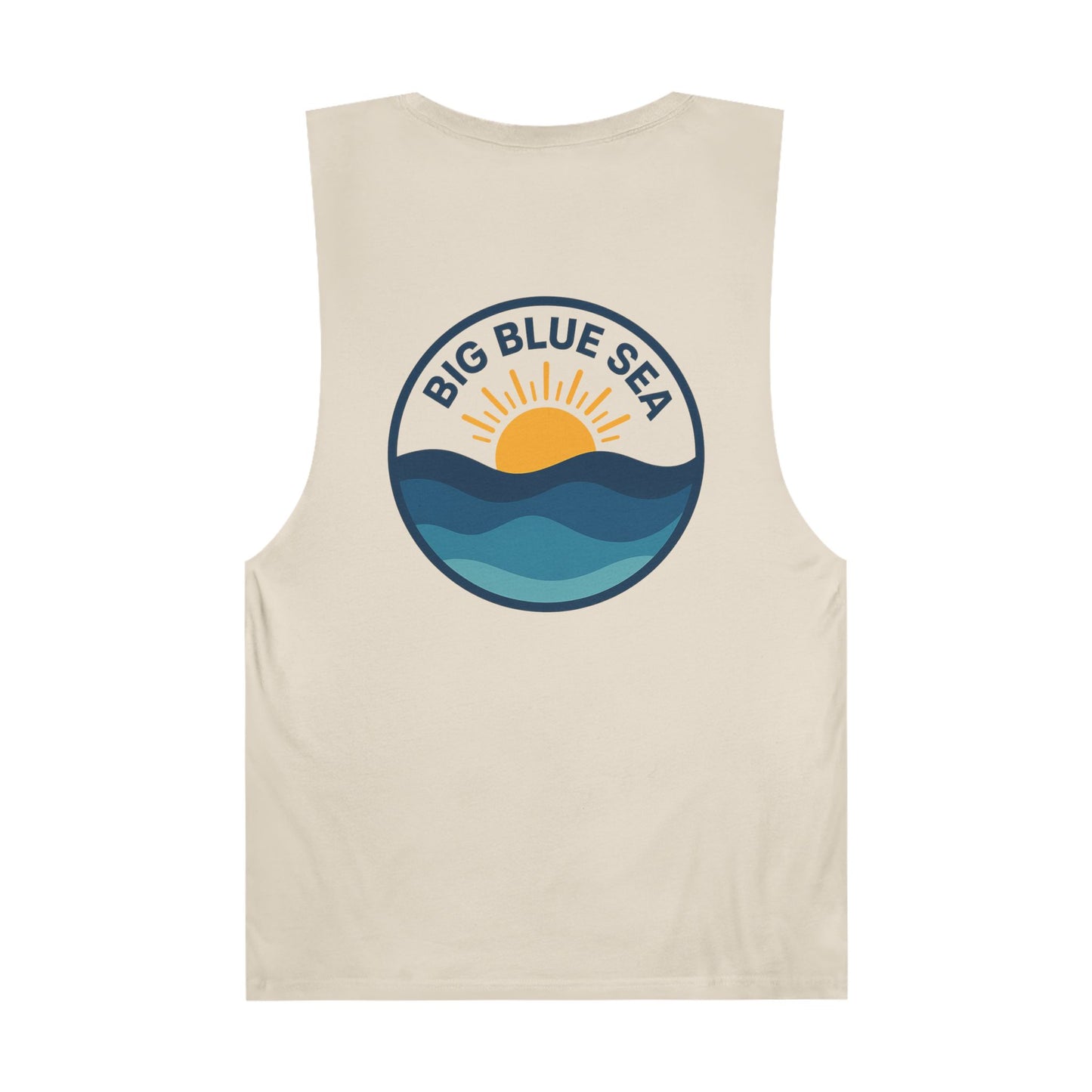 Unisex Big Blue Sea Tank - Relaxed Summer Vibe for Beach Lovers