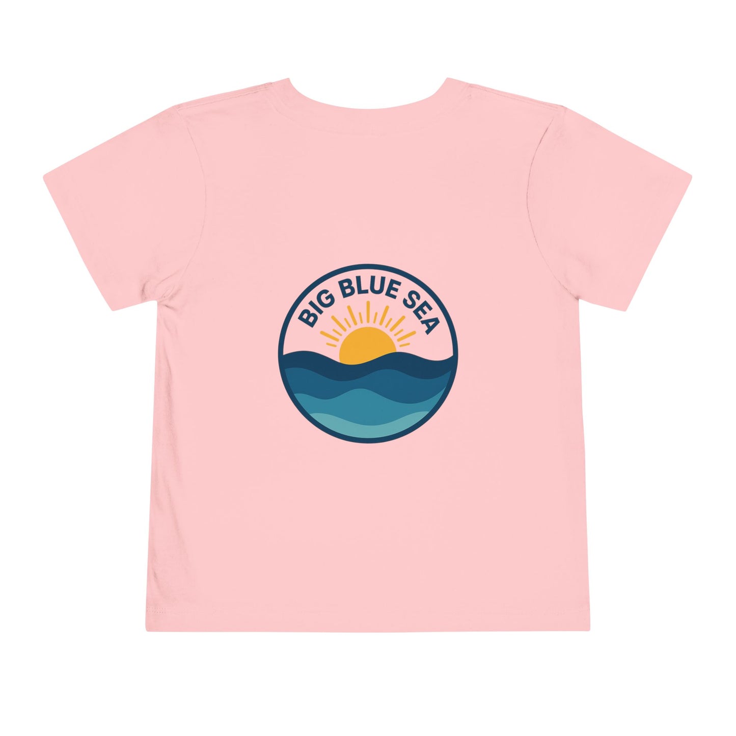 Big Blue Sea Toddler Tee - Cute Short Sleeve Shirt for Ocean Lovers