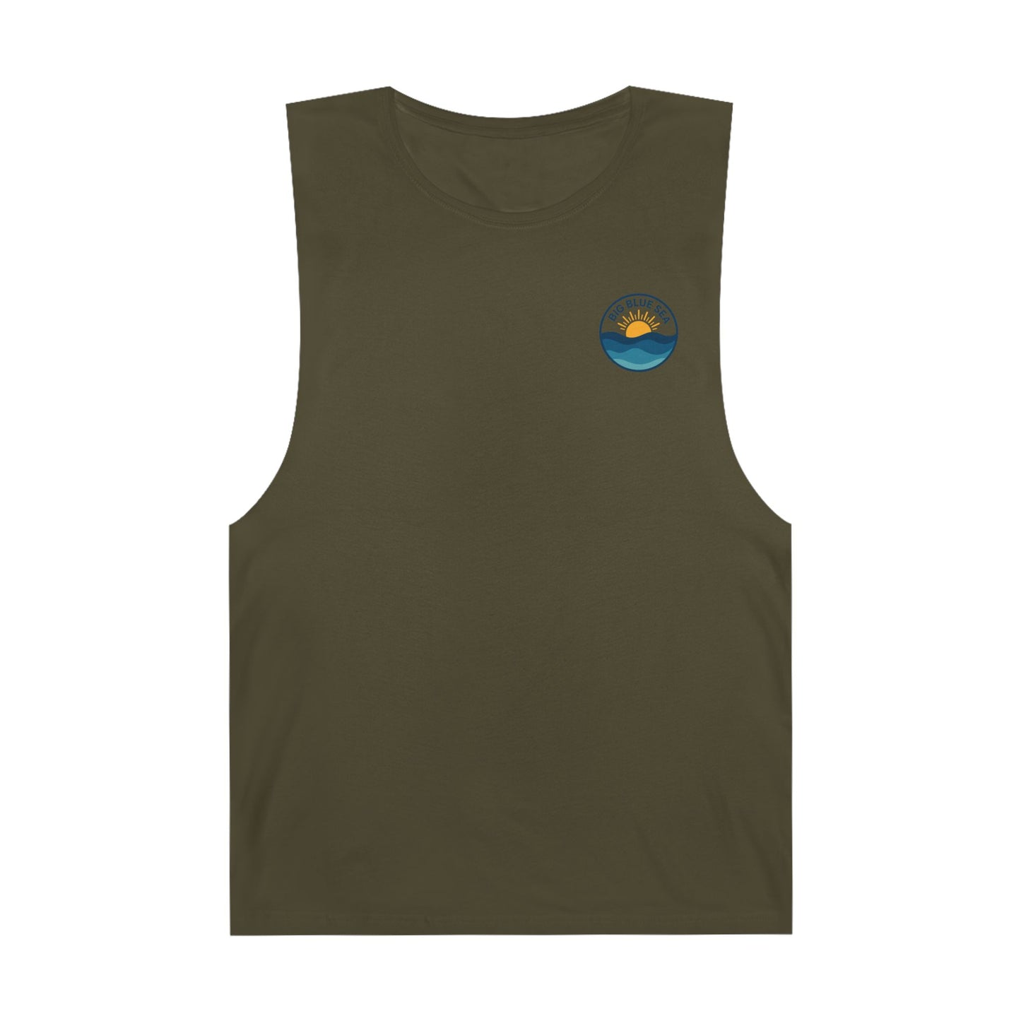 Unisex Big Blue Sea Tank - Relaxed Summer Vibe for Beach Lovers