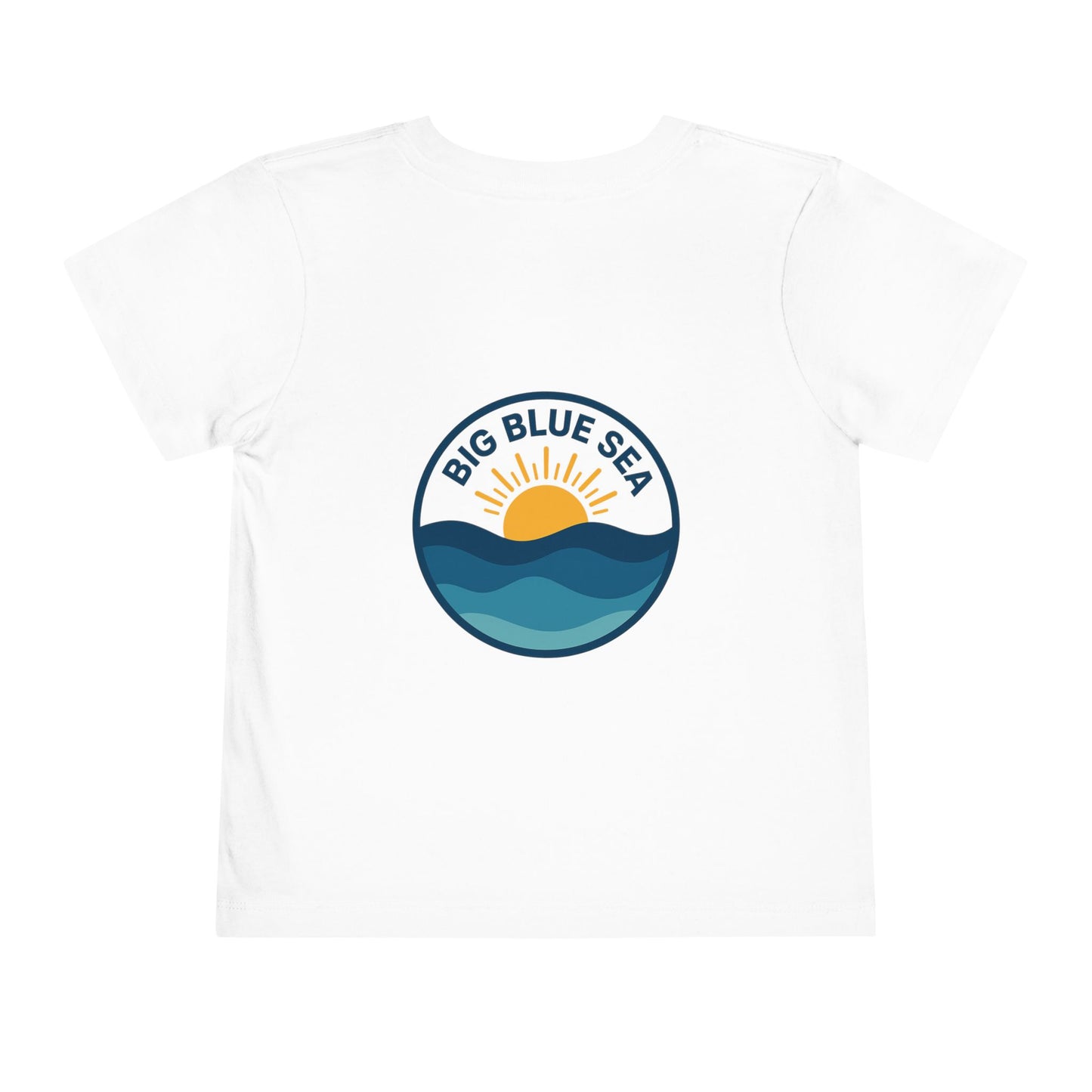 Big Blue Sea Toddler Tee - Cute Short Sleeve Shirt for Ocean Lovers