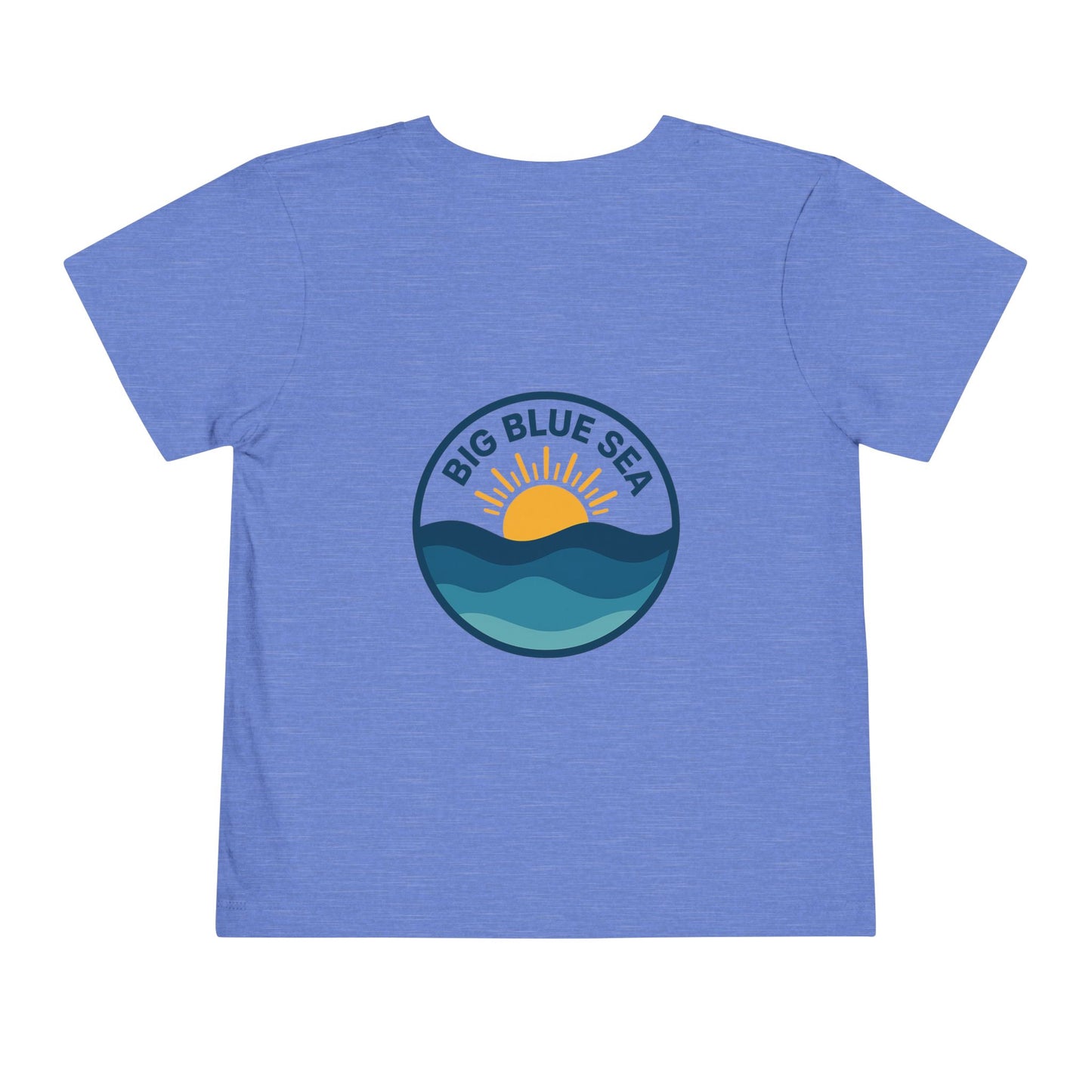 Big Blue Sea Toddler Tee - Cute Short Sleeve Shirt for Ocean Lovers