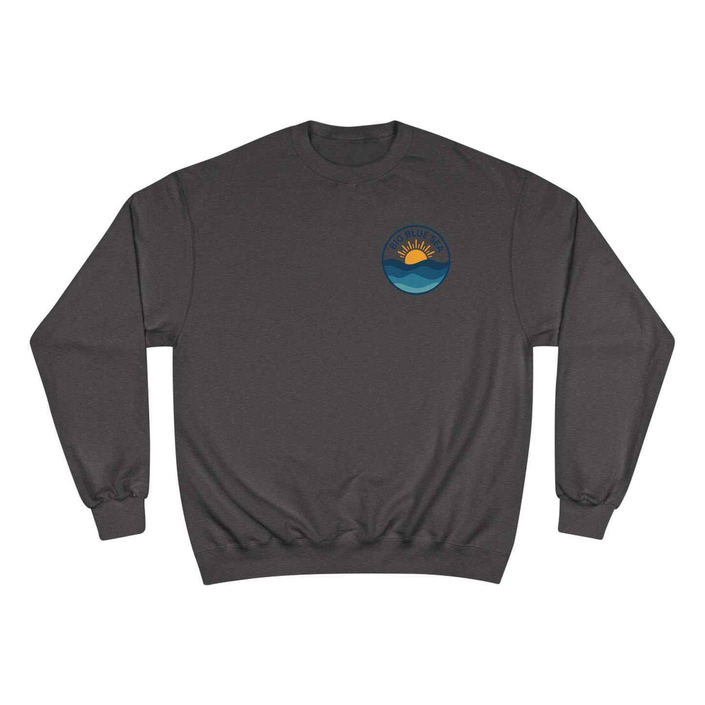 Big Blue Sea Champion Sweatshirt - Coastal Vibes for Beach Lovers