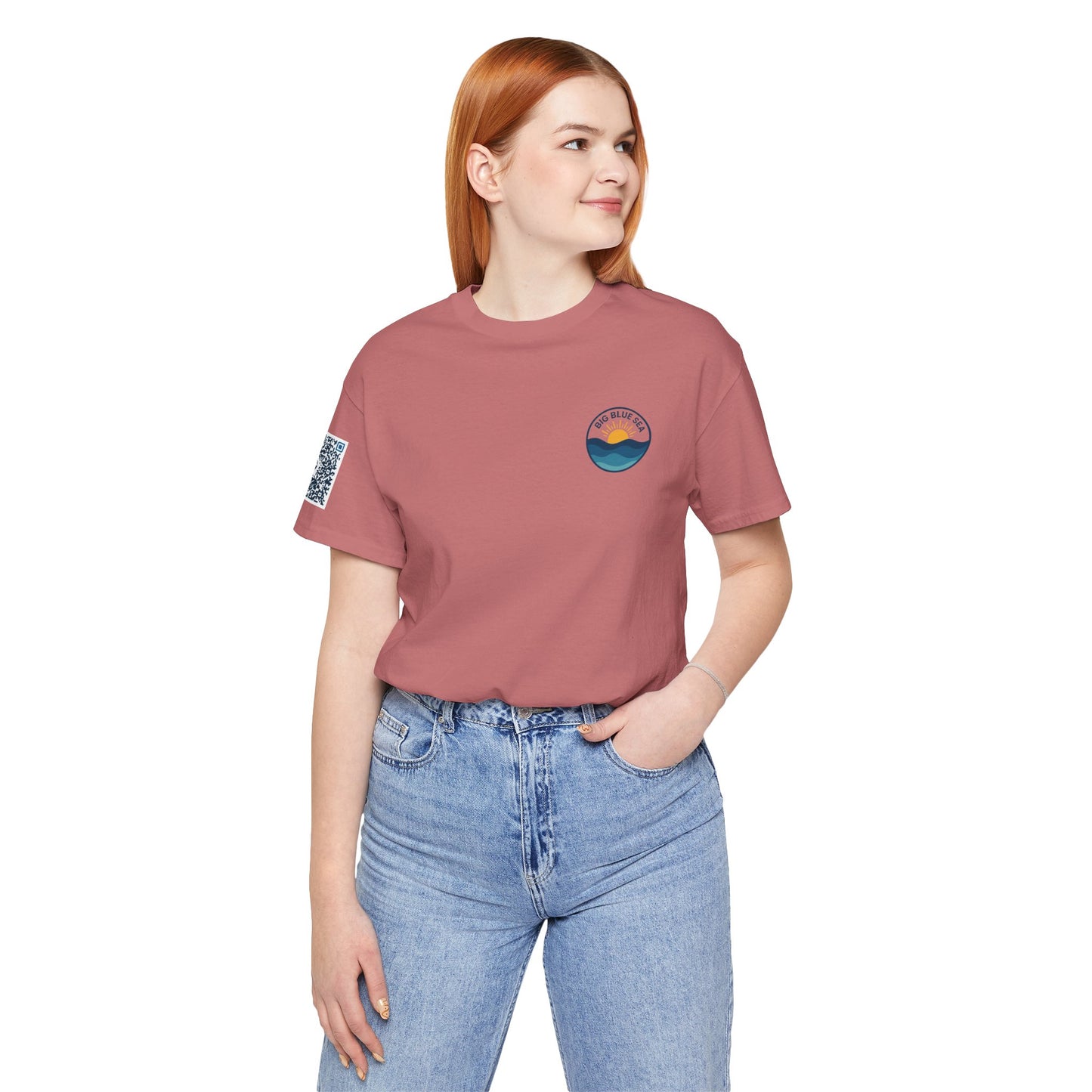 Ocean Vibes Unisex Jersey Tee with Octopus Design