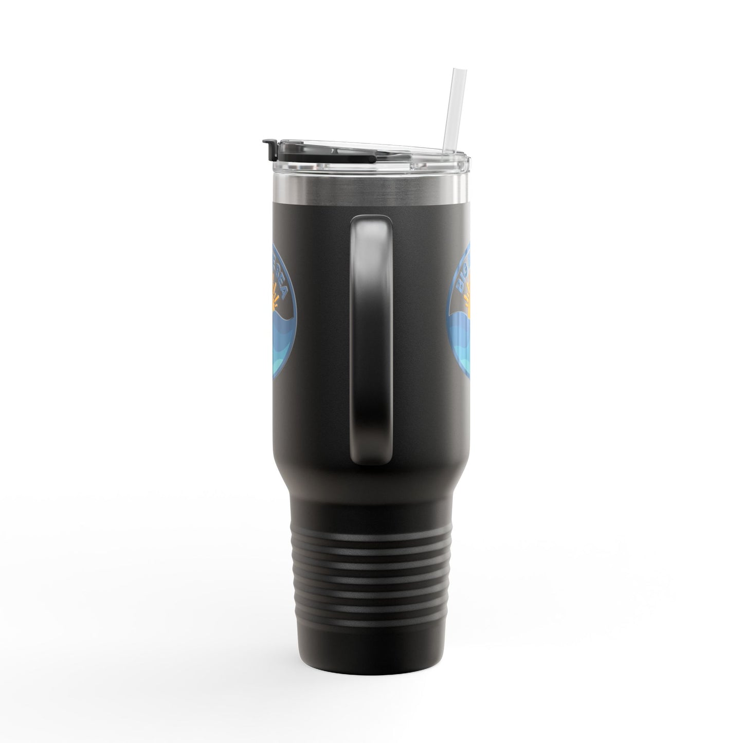 Big Blue Sea Insulated Travel Mug - 40oz Adventure Companion for Beach Lovers