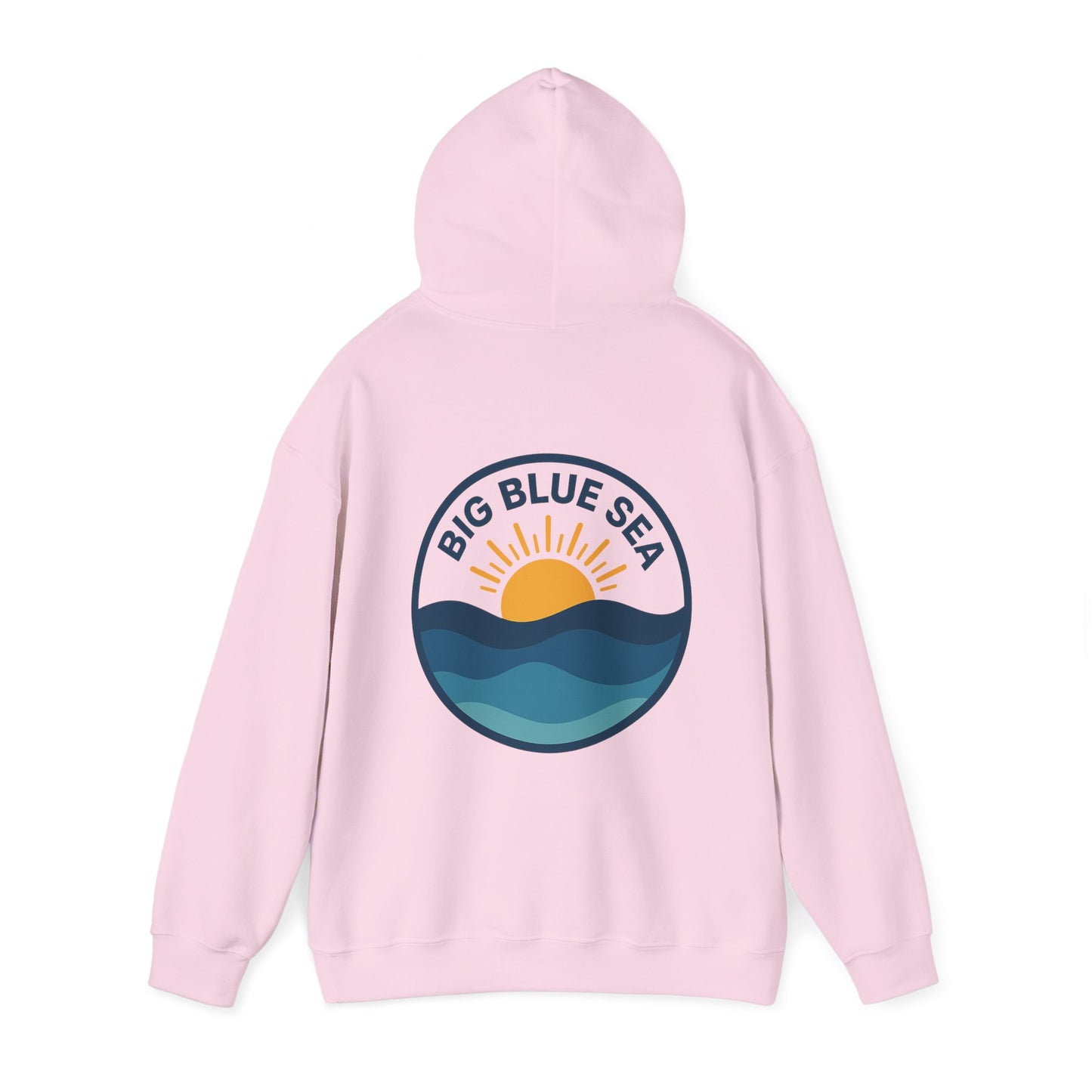 Big Blue Sea Unisex Hooded Sweatshirt - Cozy Ocean Vibes