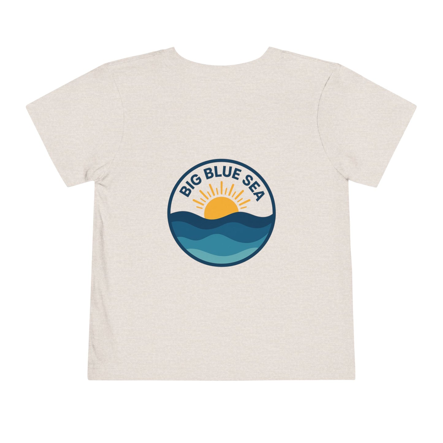 Big Blue Sea Toddler Tee - Cute Short Sleeve Shirt for Ocean Lovers