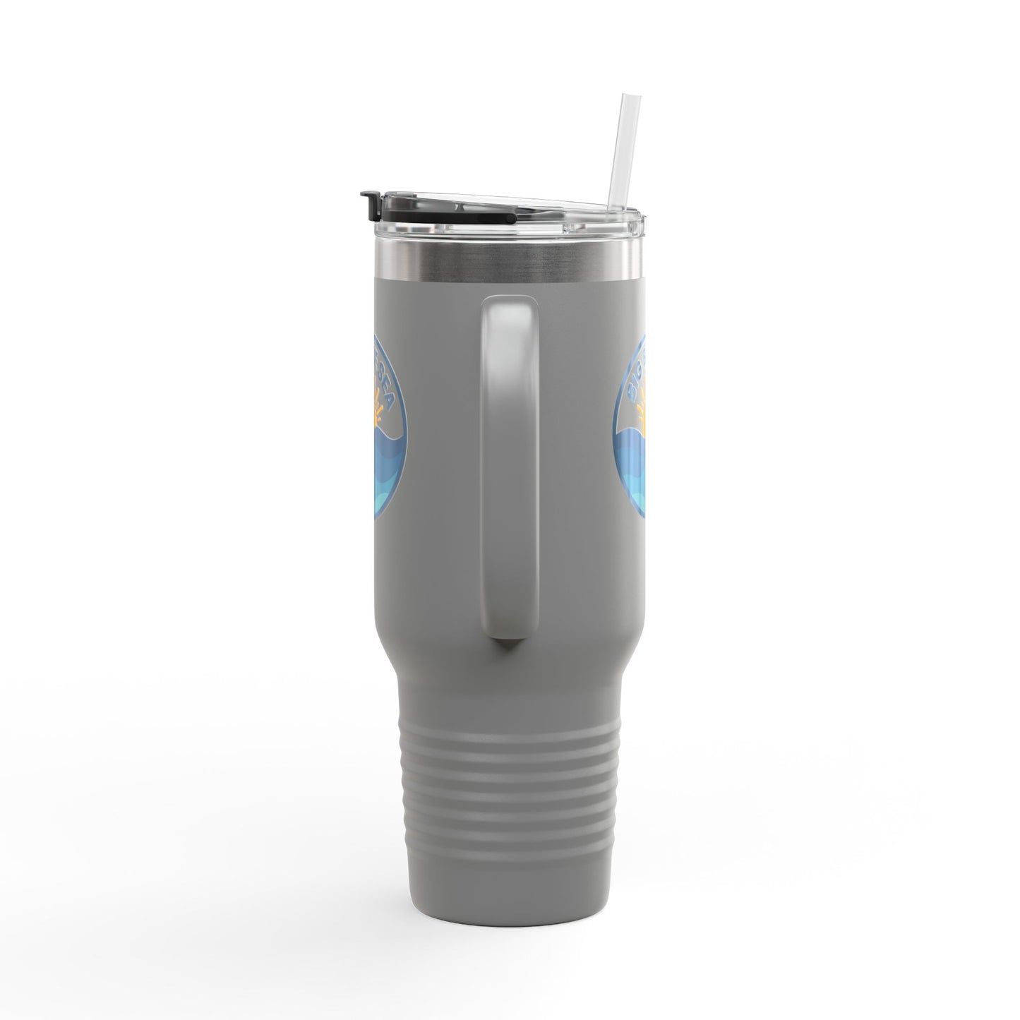 Big Blue Sea Insulated Travel Mug - 40oz Adventure Companion for Beach Lovers