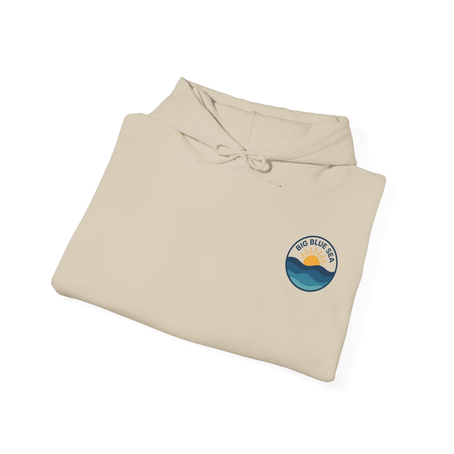 Big Blue Sea Unisex Hooded Sweatshirt - Cozy Ocean Vibes