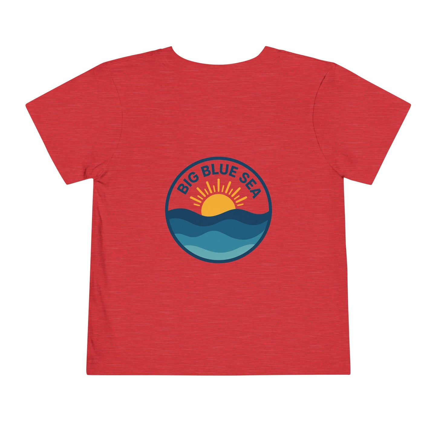 Big Blue Sea Toddler Tee - Cute Short Sleeve Shirt for Ocean Lovers