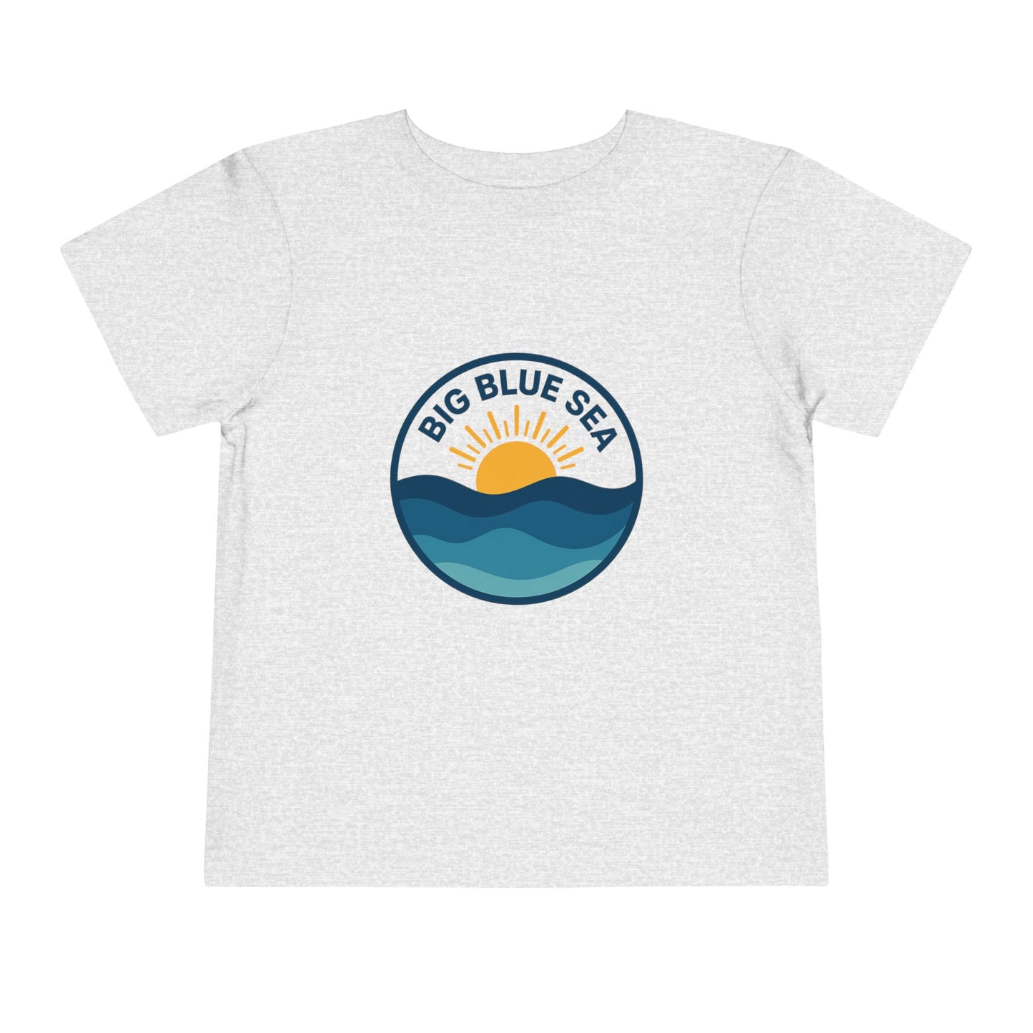 Big Blue Sea Toddler Tee - Cute Short Sleeve Shirt for Ocean Lovers