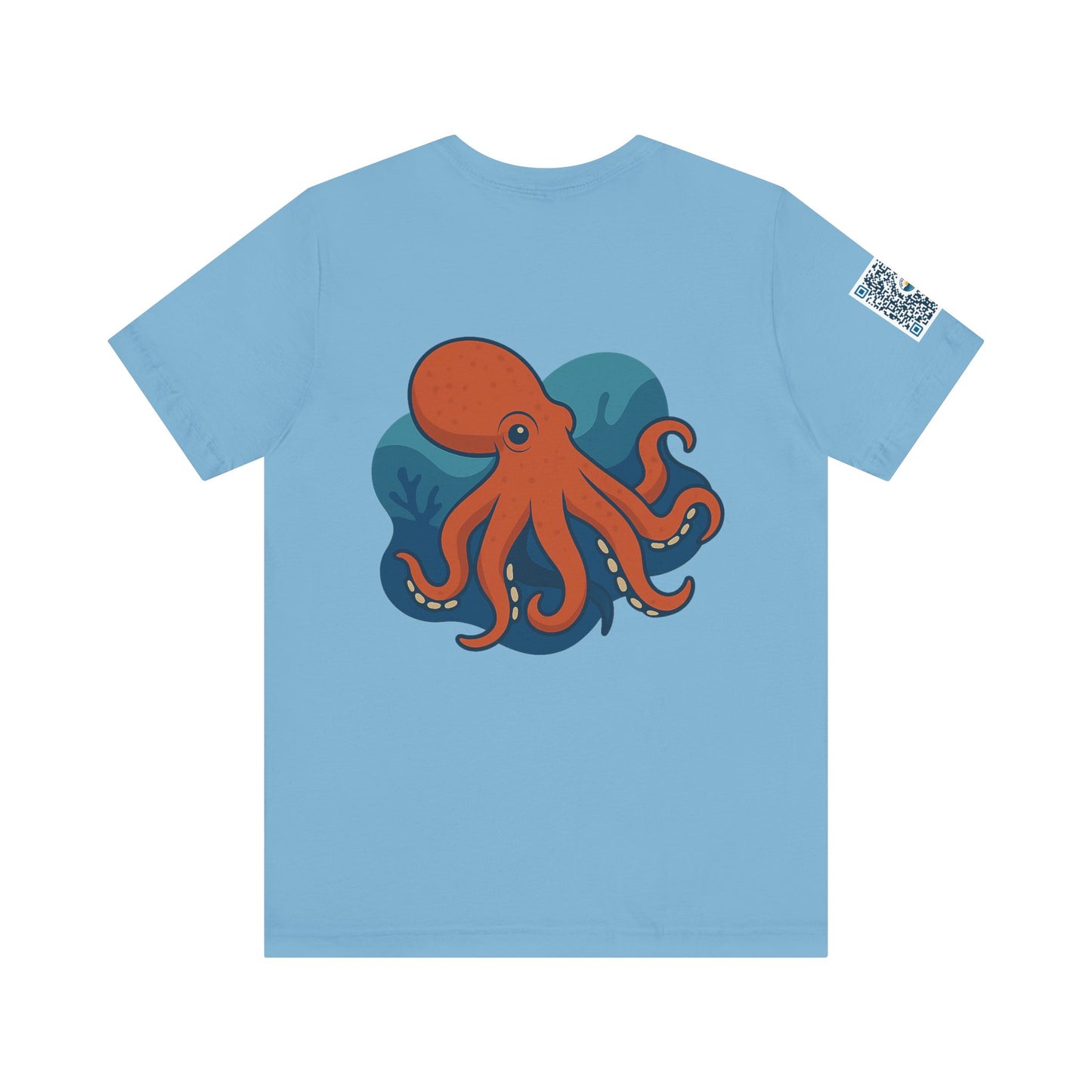 Ocean Vibes Unisex Jersey Tee with Octopus Design