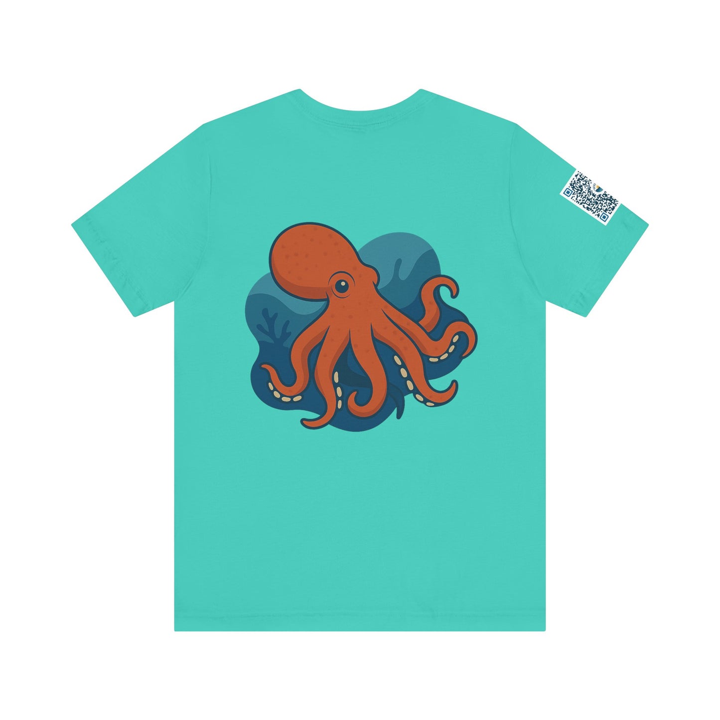 Ocean Vibes Unisex Jersey Tee with Octopus Design
