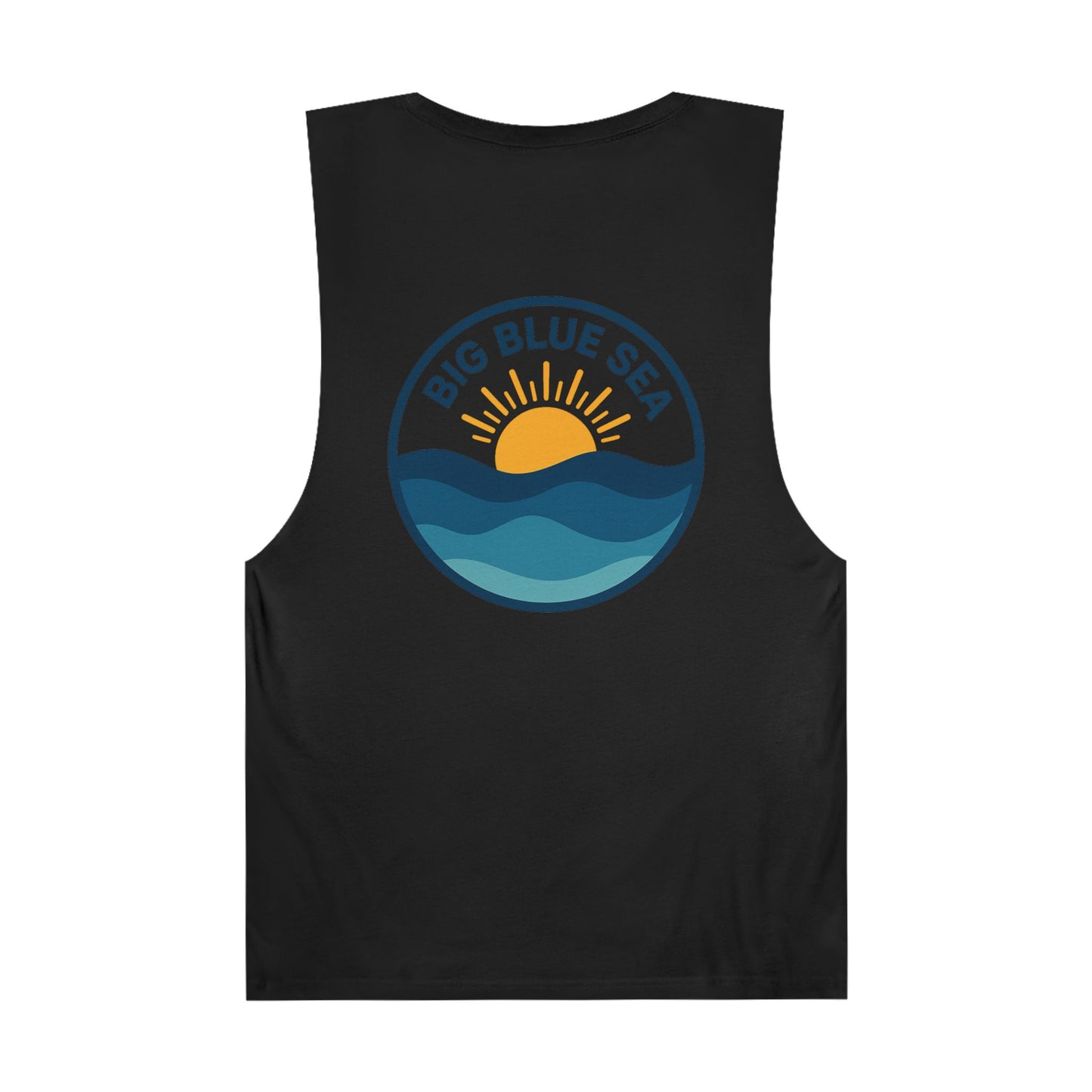 Unisex Big Blue Sea Tank - Relaxed Summer Vibe for Beach Lovers
