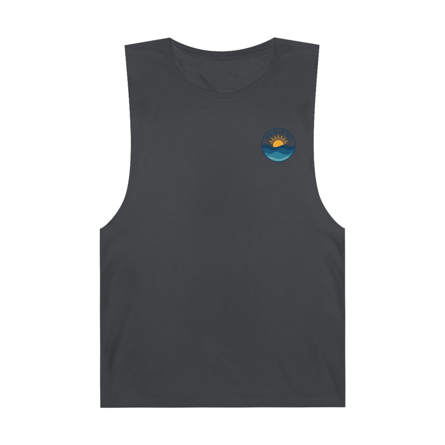 Unisex Big Blue Sea Tank - Relaxed Summer Vibe for Beach Lovers