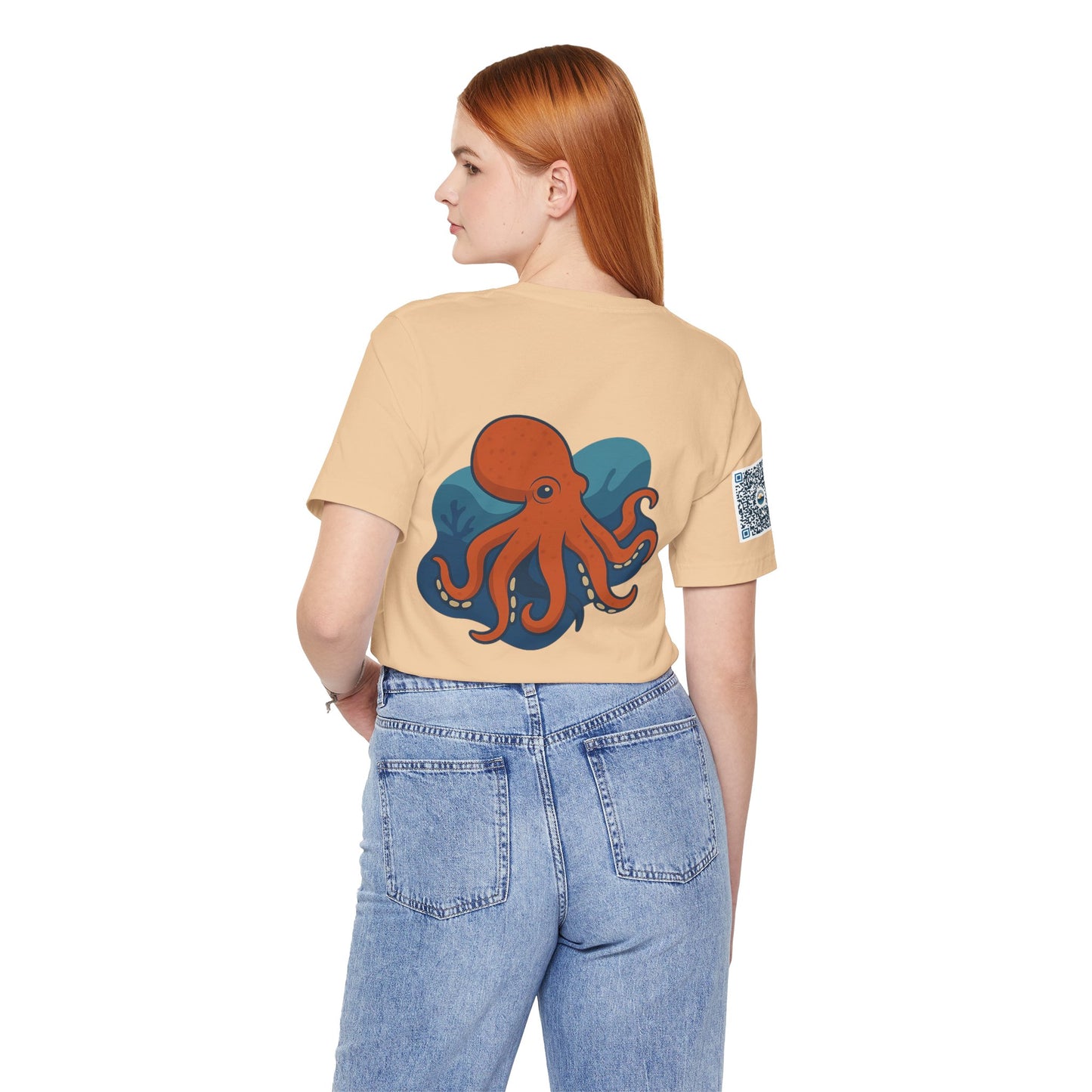 Ocean Vibes Unisex Jersey Tee with Octopus Design