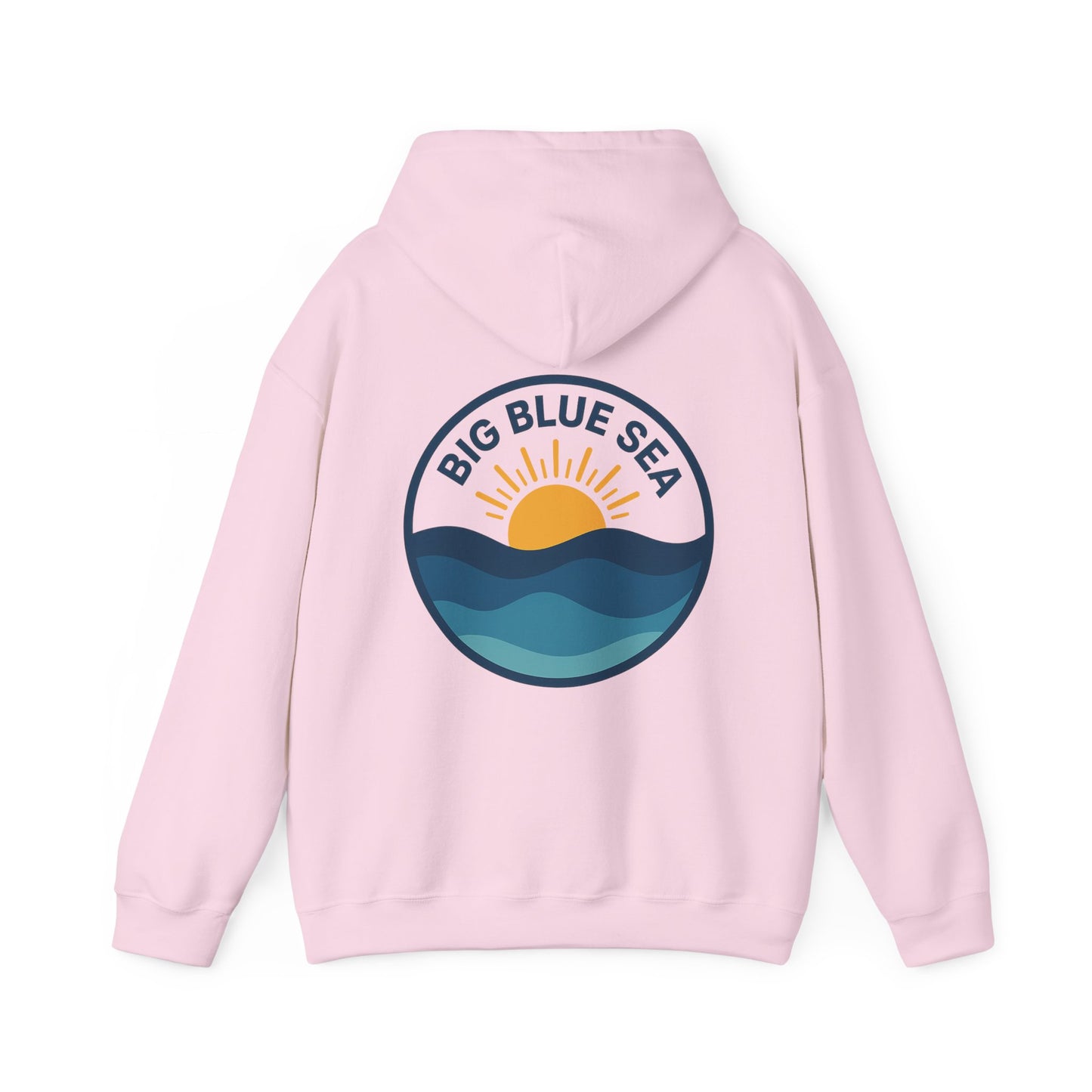 Big Blue Sea Unisex Hooded Sweatshirt - Cozy Ocean Vibes