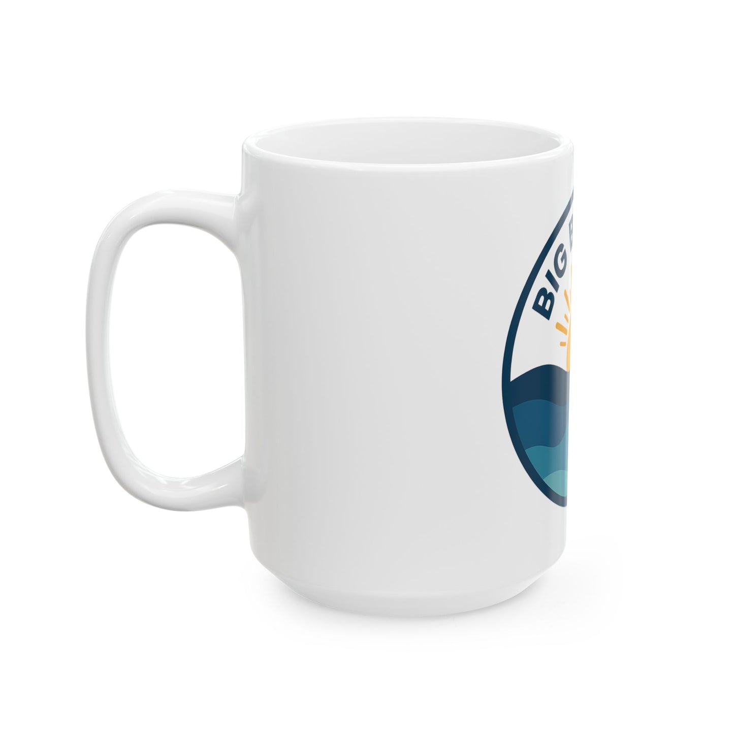 Big Blue Sea Ceramic Mug - 11oz & 15oz Ocean Vibe Coffee Cup