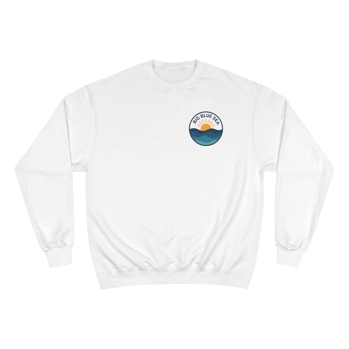Big Blue Sea Champion Sweatshirt - Coastal Vibes for Beach Lovers