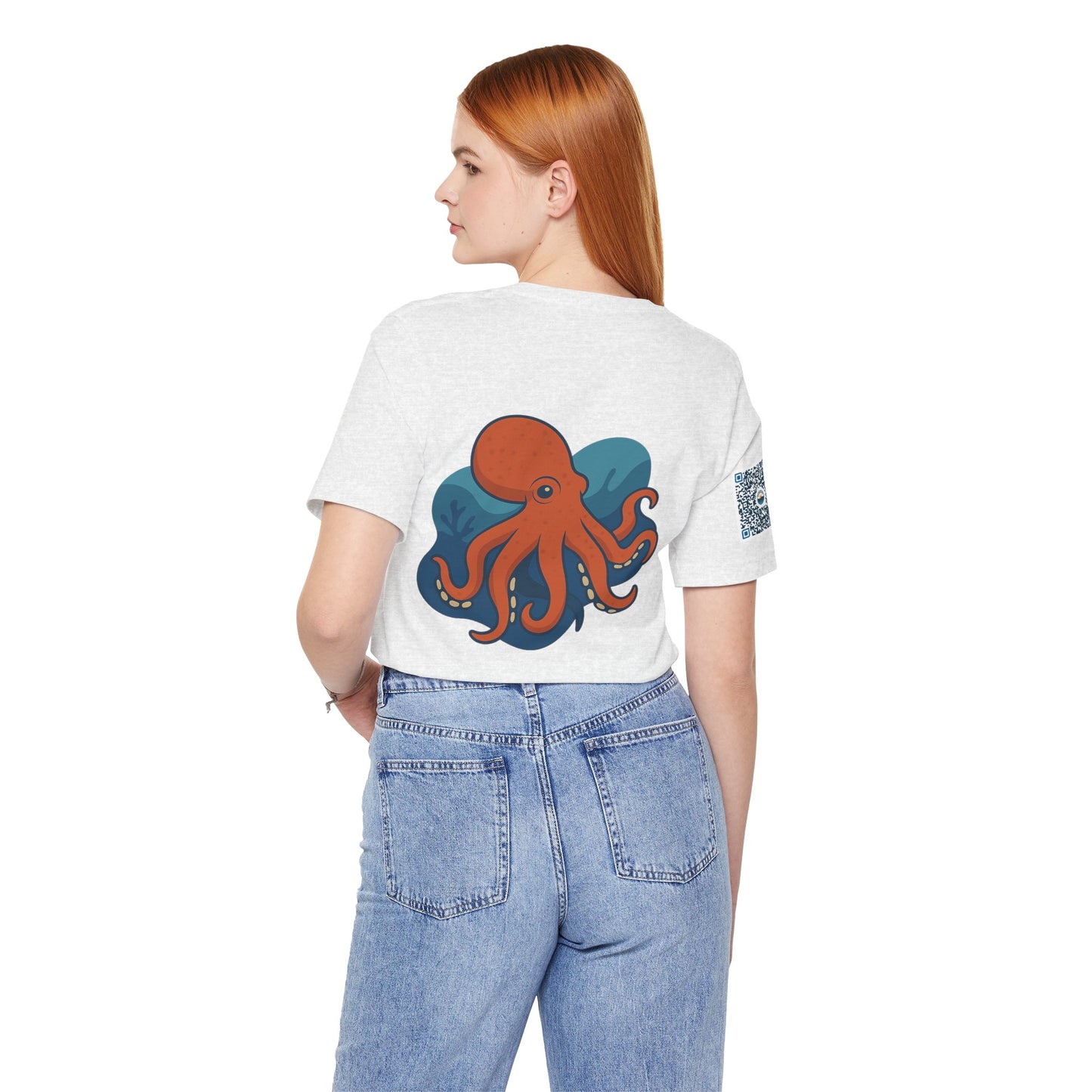 Ocean Vibes Unisex Jersey Tee with Octopus Design