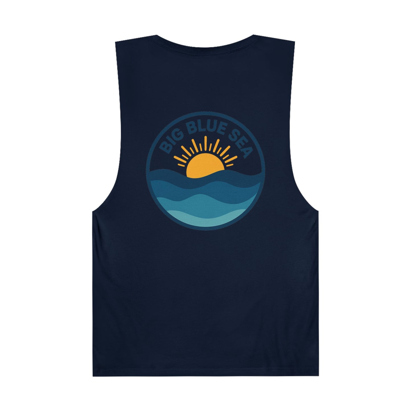 Unisex Big Blue Sea Tank - Relaxed Summer Vibe for Beach Lovers