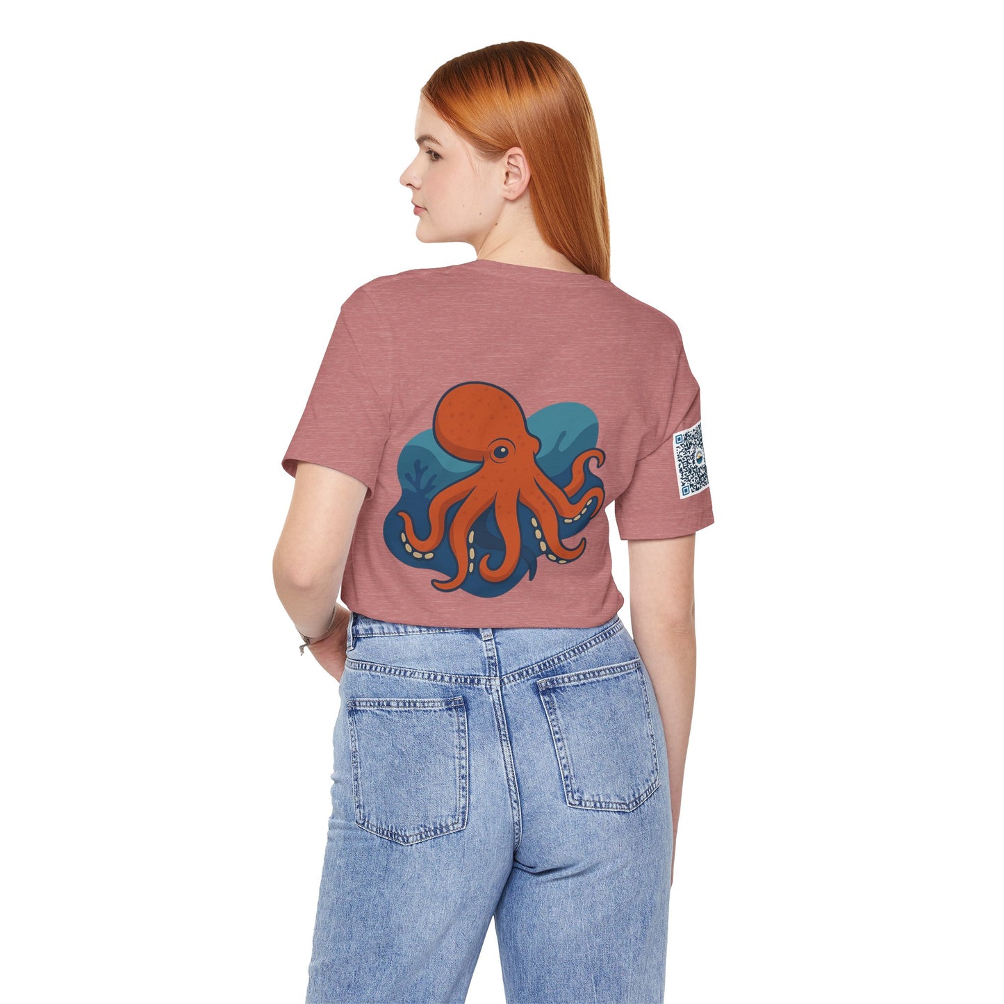 Ocean Vibes Unisex Jersey Tee with Octopus Design