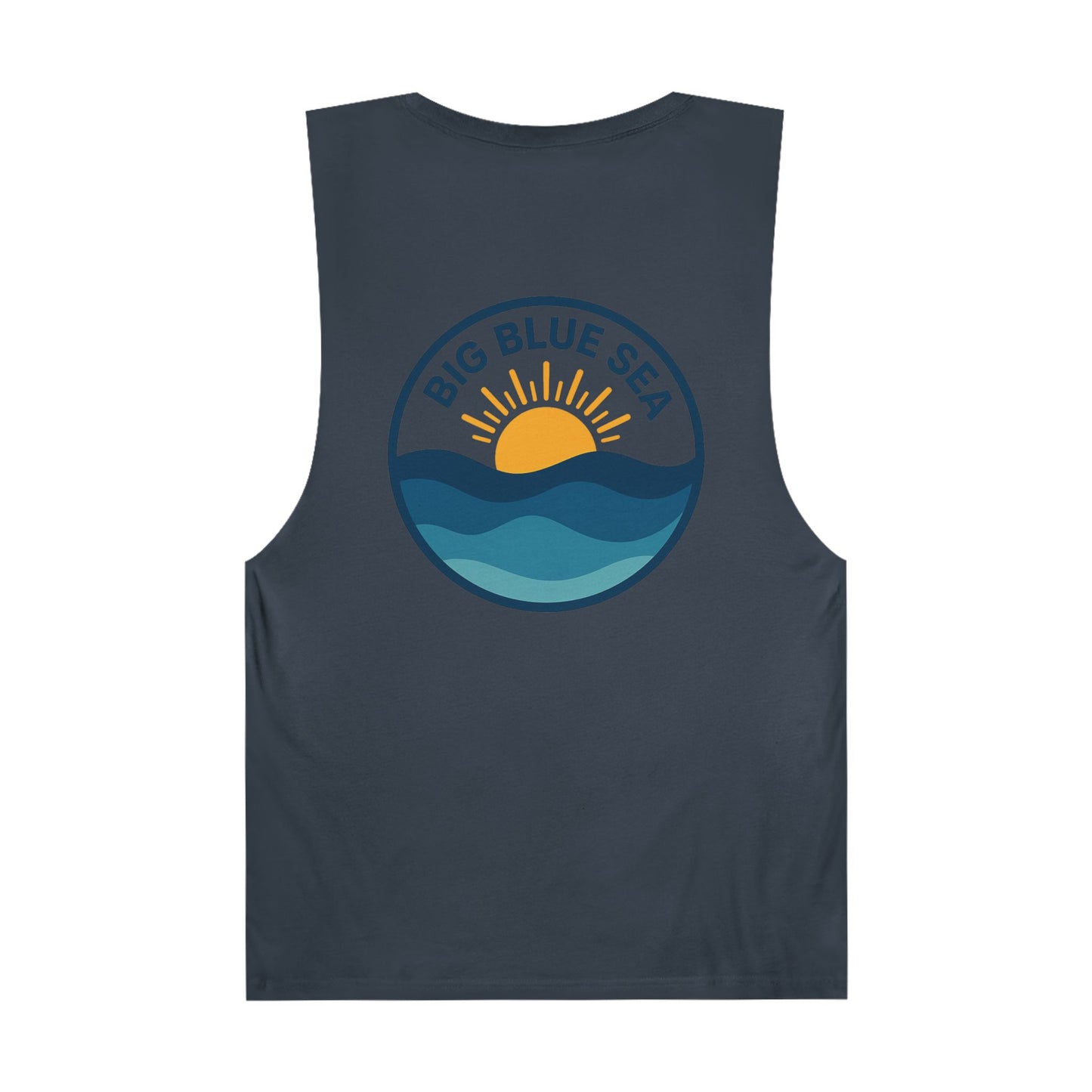Unisex Big Blue Sea Tank - Relaxed Summer Vibe for Beach Lovers