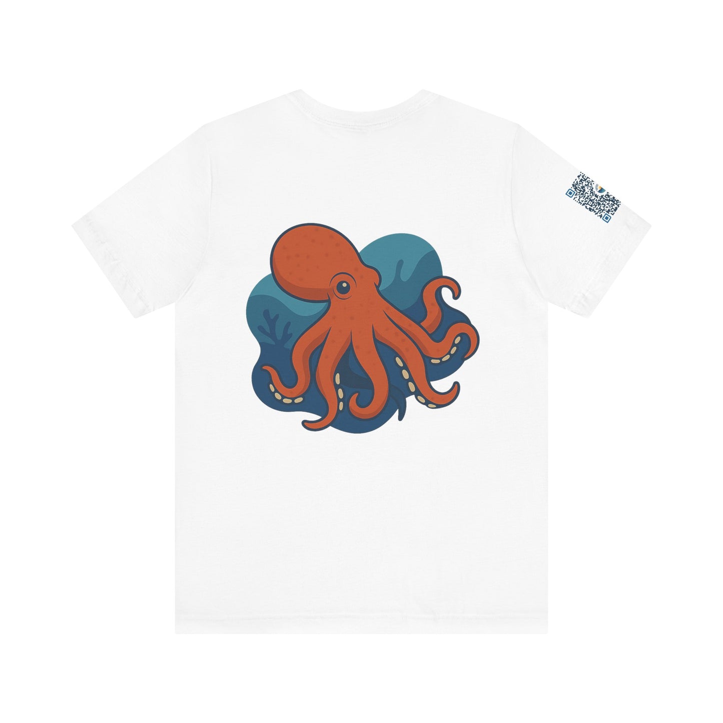 Ocean Vibes Unisex Jersey Tee with Octopus Design