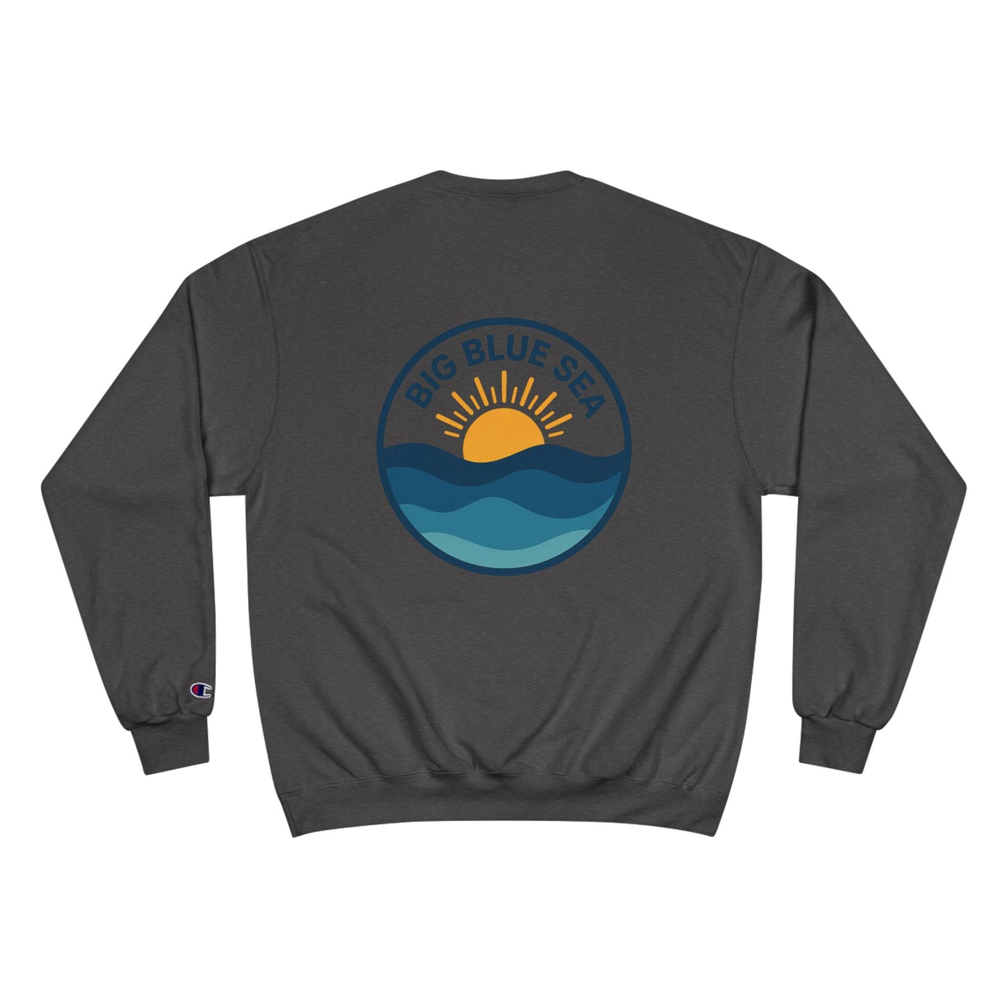 Big Blue Sea Champion Sweatshirt - Coastal Vibes for Beach Lovers