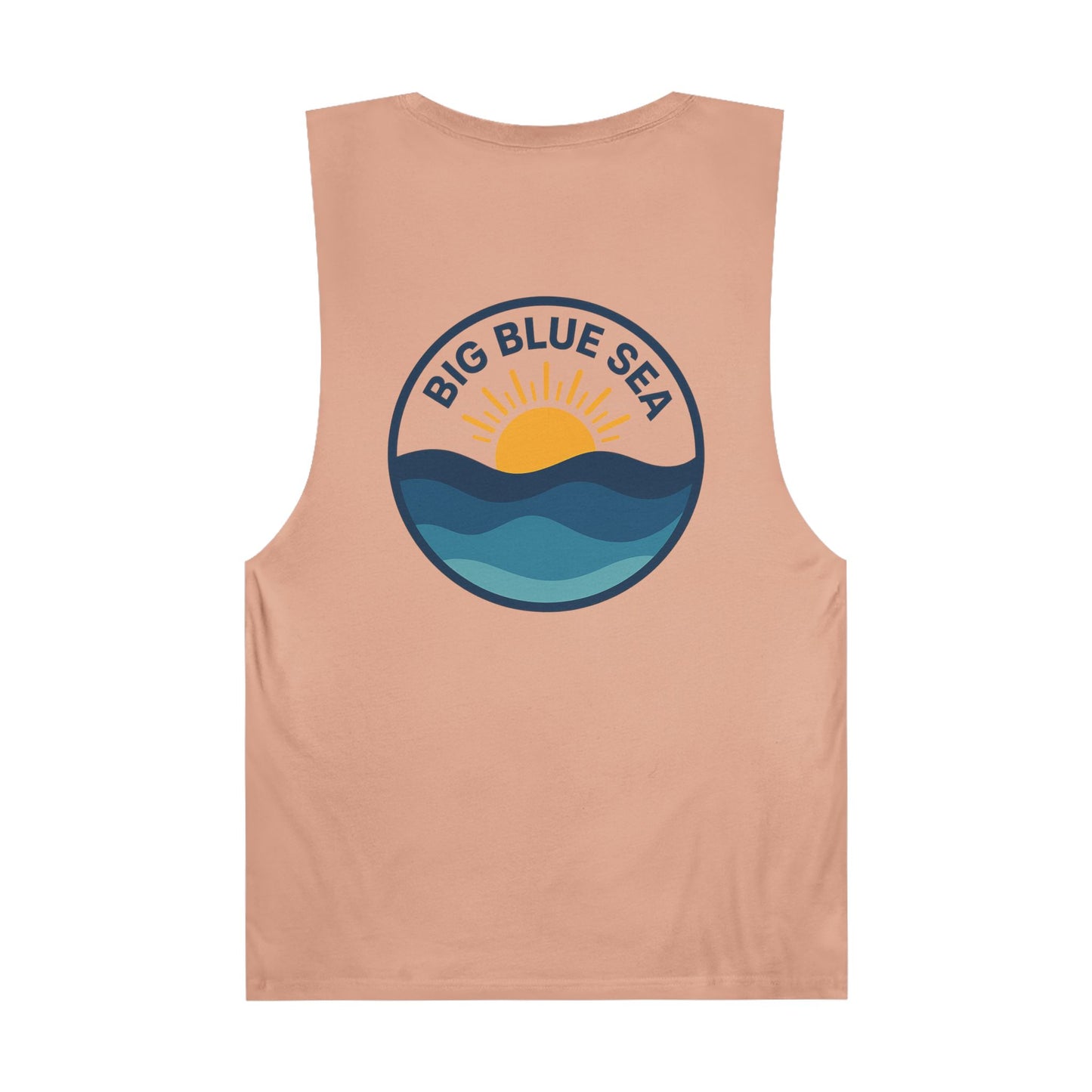 Unisex Big Blue Sea Tank - Relaxed Summer Vibe for Beach Lovers