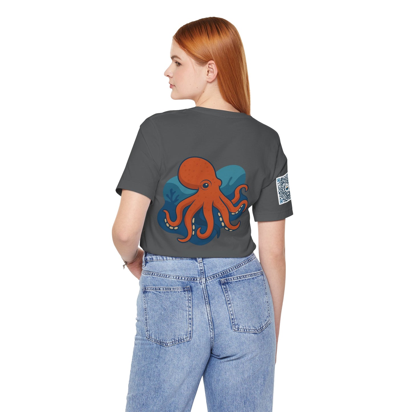 Ocean Vibes Unisex Jersey Tee with Octopus Design