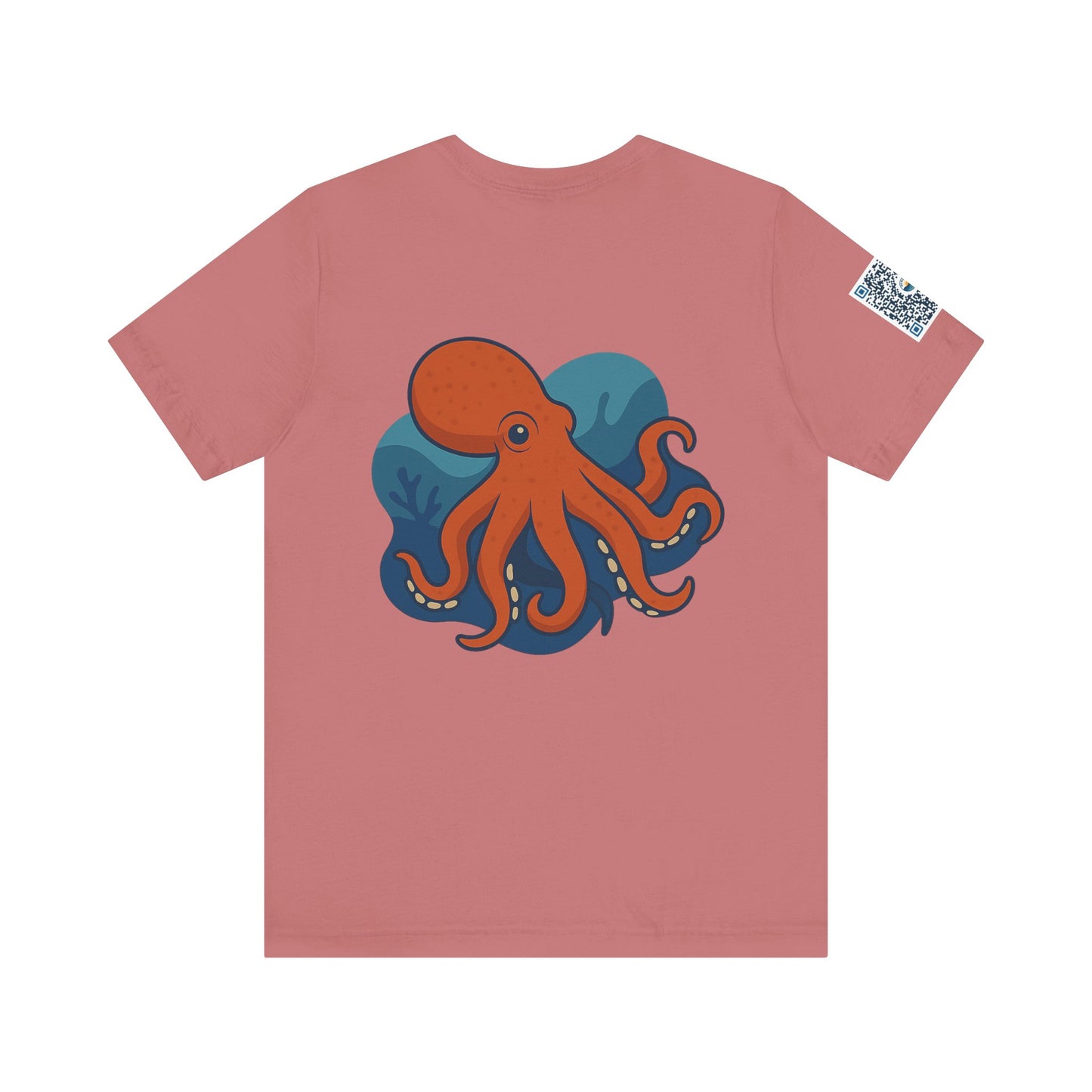 Ocean Vibes Unisex Jersey Tee with Octopus Design