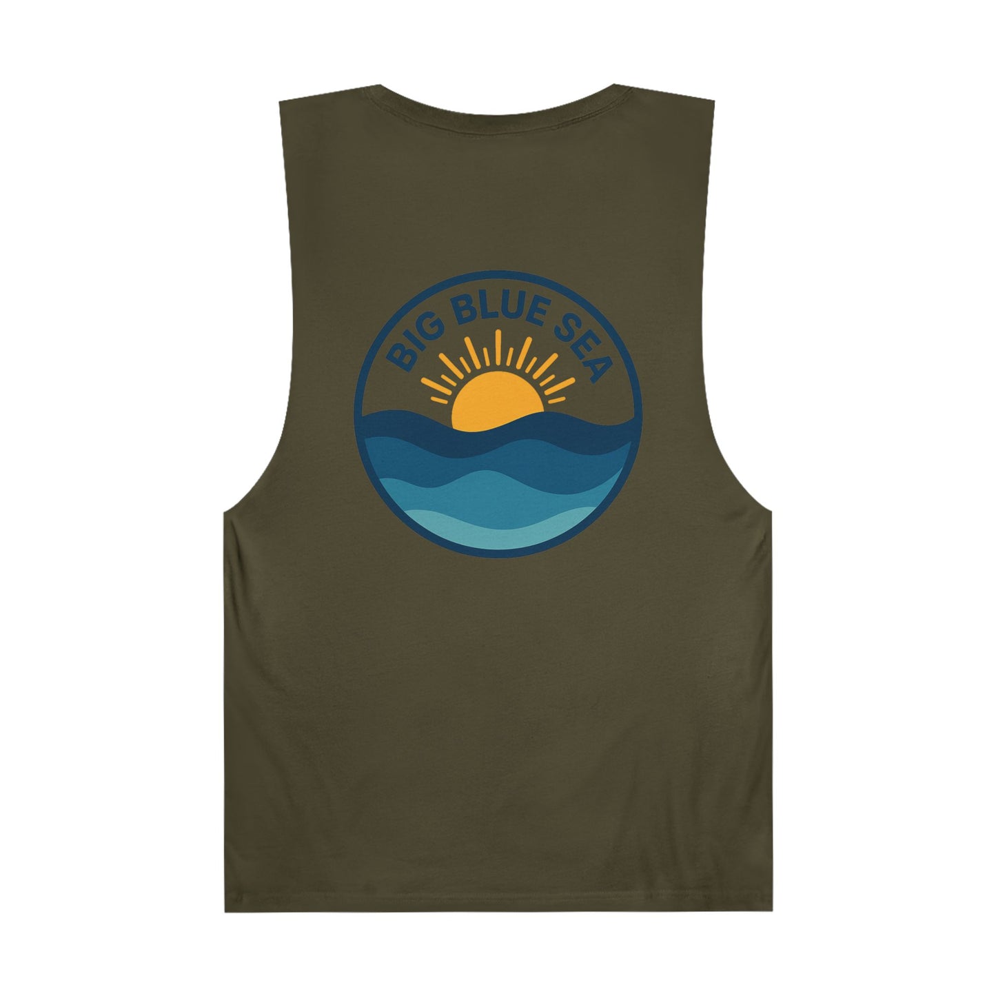Unisex Big Blue Sea Tank - Relaxed Summer Vibe for Beach Lovers