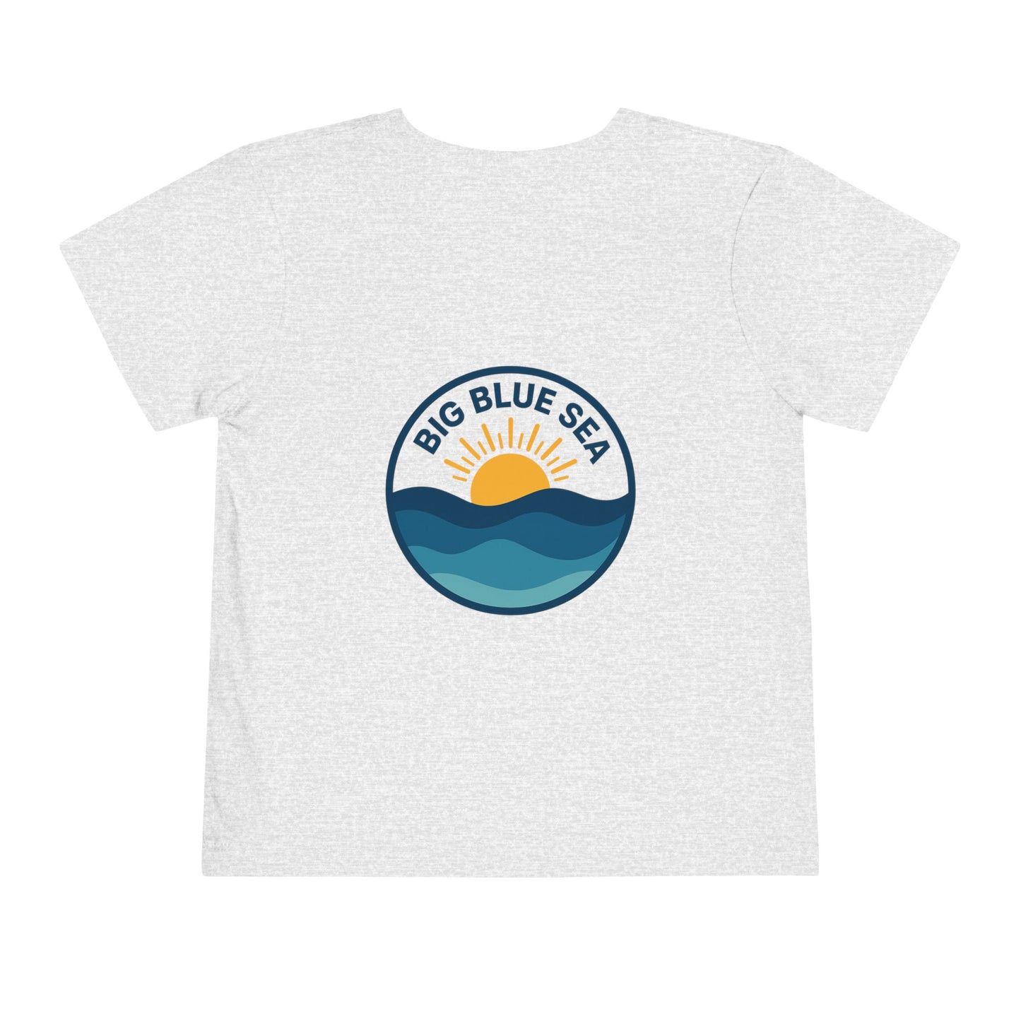 Big Blue Sea Toddler Tee - Cute Short Sleeve Shirt for Ocean Lovers