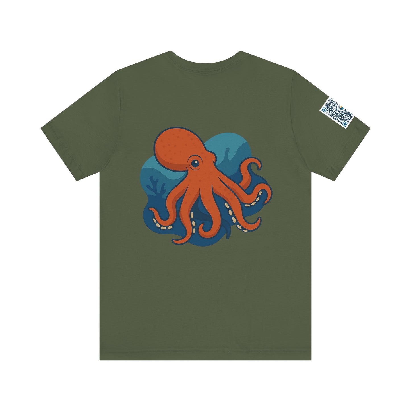 Ocean Vibes Unisex Jersey Tee with Octopus Design