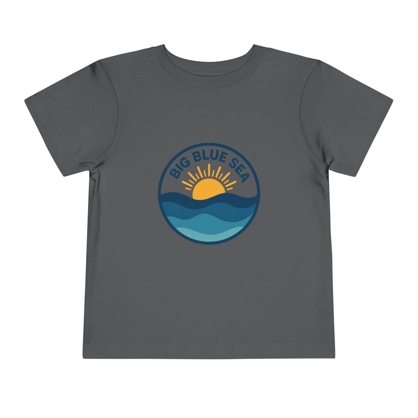 Big Blue Sea Toddler Tee - Cute Short Sleeve Shirt for Ocean Lovers