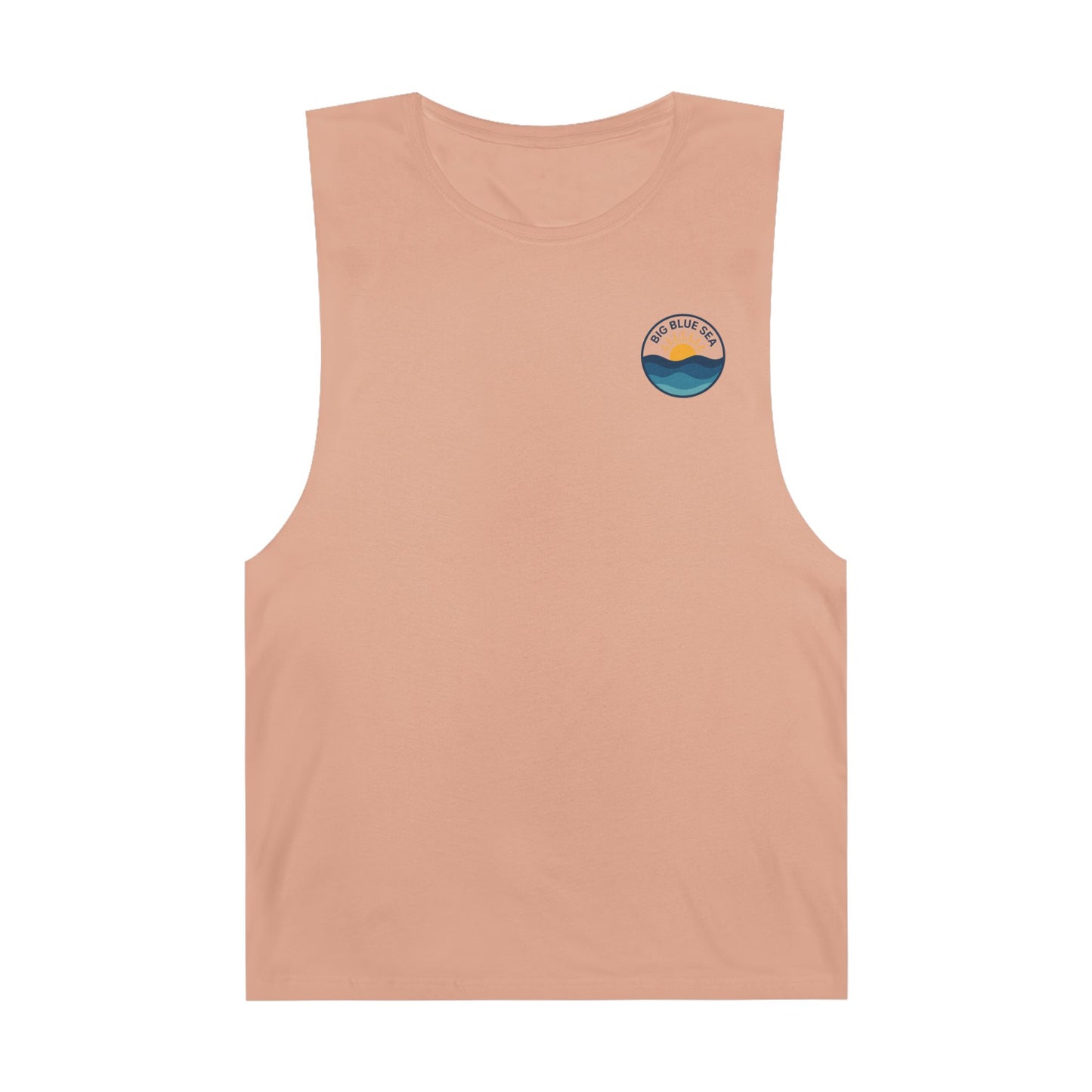Unisex Big Blue Sea Tank - Relaxed Summer Vibe for Beach Lovers