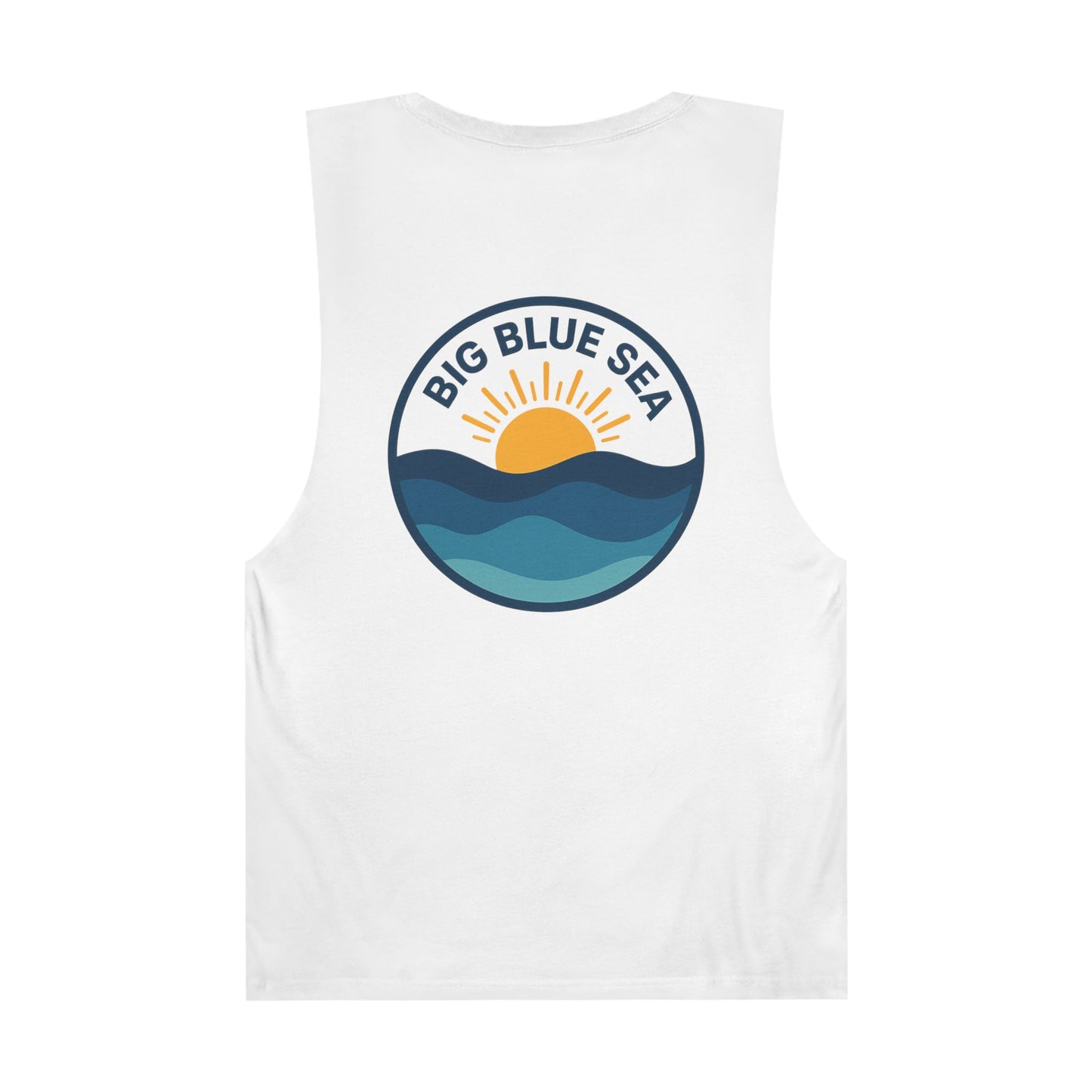 Unisex Big Blue Sea Tank - Relaxed Summer Vibe for Beach Lovers